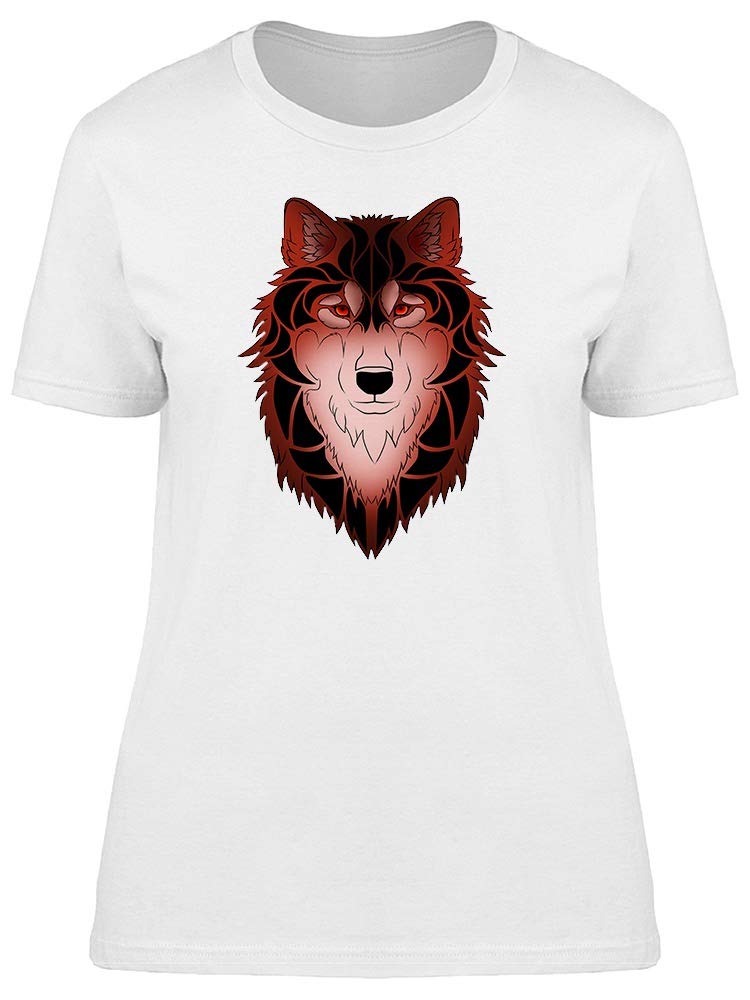Red and Black Wolf Graphic T-Shirt for Men - Stylish Casual Tee for Outdoor Adventures & Everyday Wear