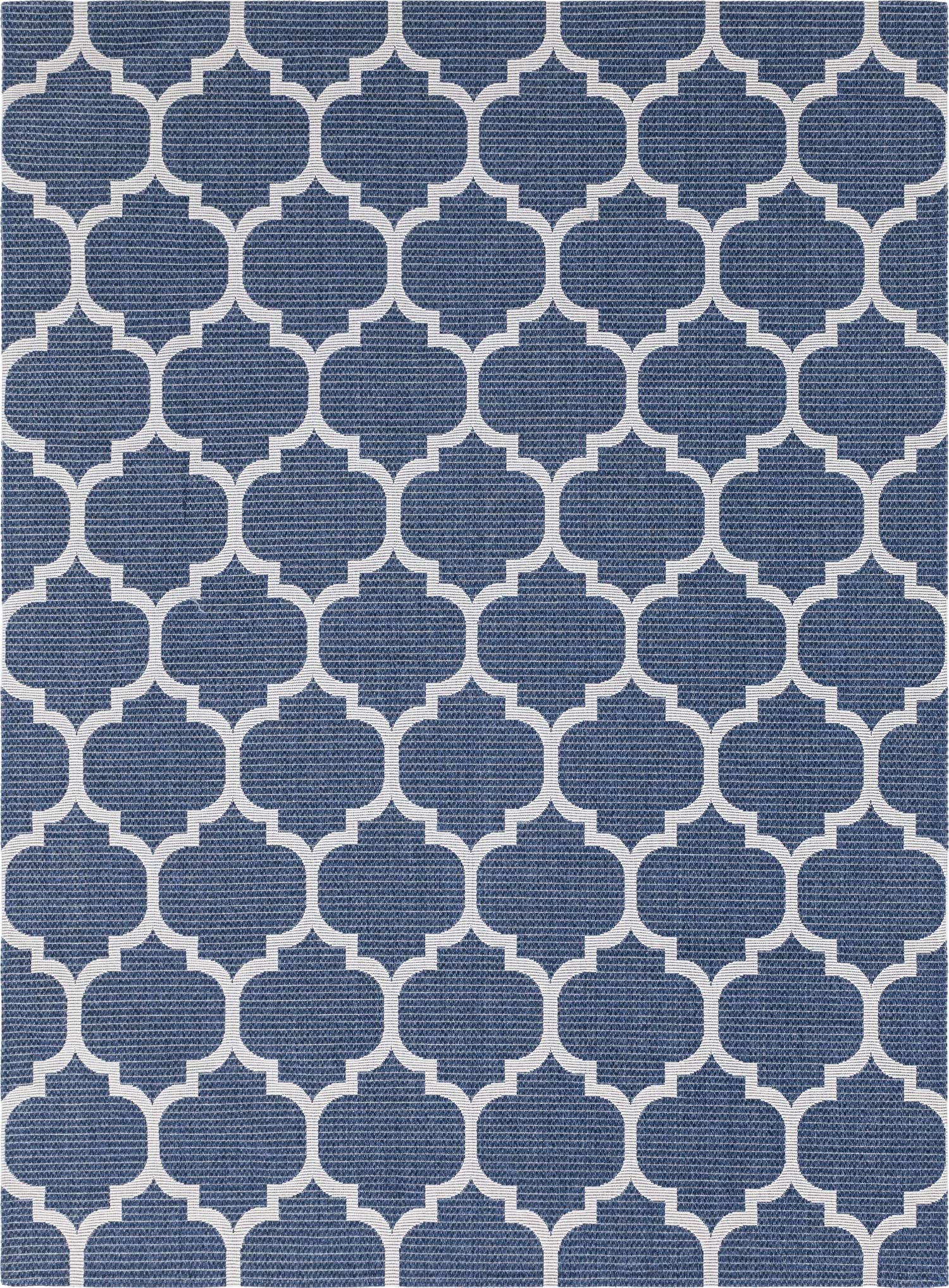 Unique Loom Decatur Collection Trellis Geometric Modern Area Rug 7'5
