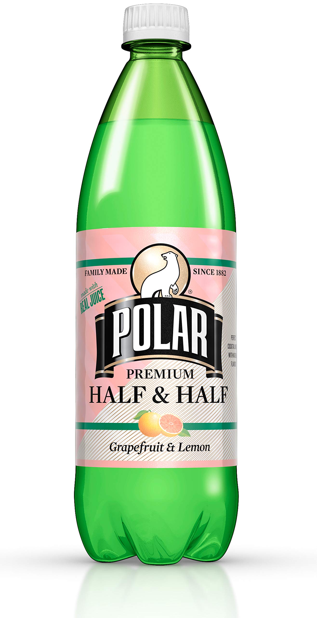 Polar Beverages Half & Half Iced Tea Lemonade, 33.8 Fl Oz (Pack of 12) - Refreshing Summer Drink for Picnics, BBQs & Parties
