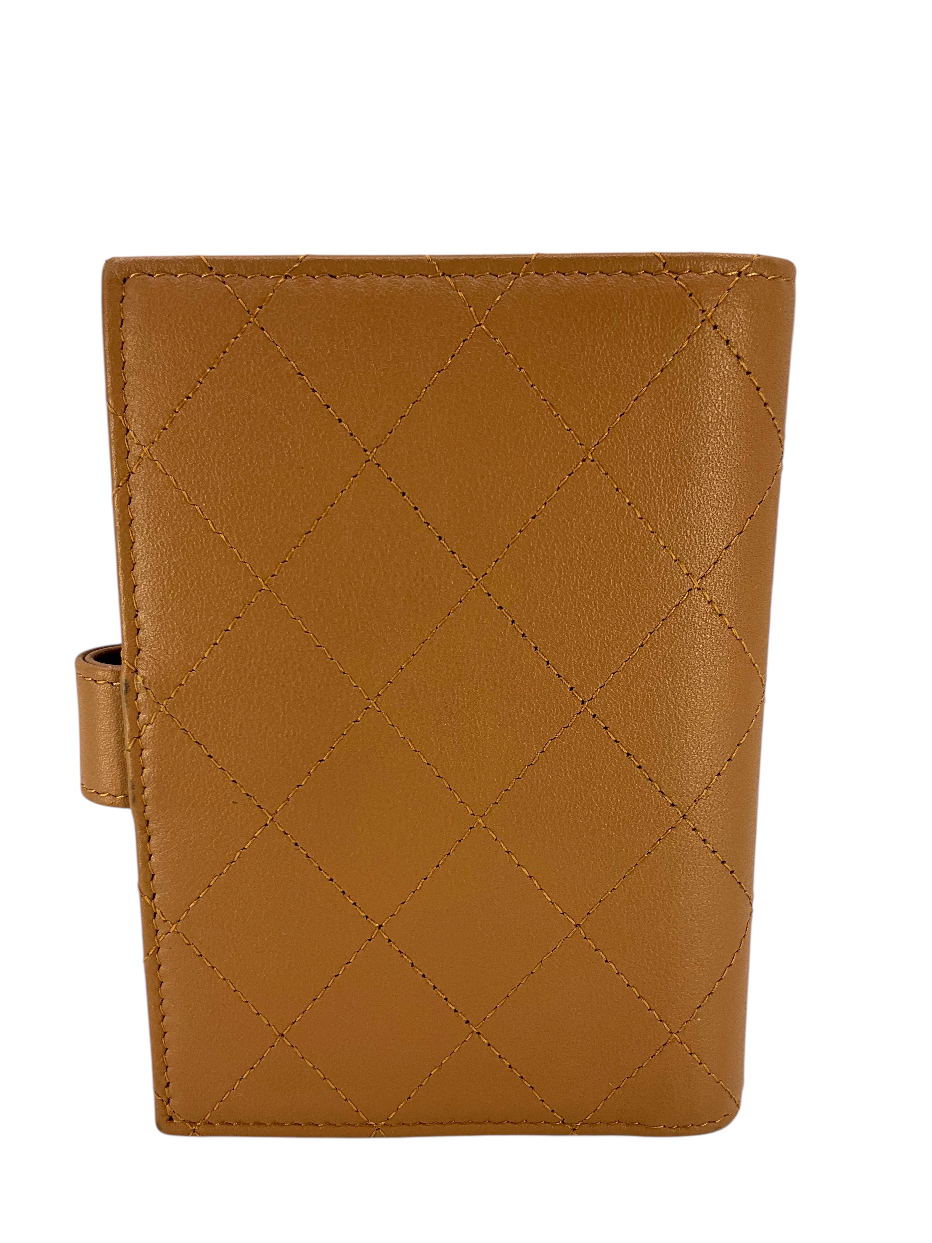 CHANEL Quilted Leather CC Logo Passport Holder Wallet - Luxury Travel Accessory for Women | Perfect for Airports, Business Trips & Vacations