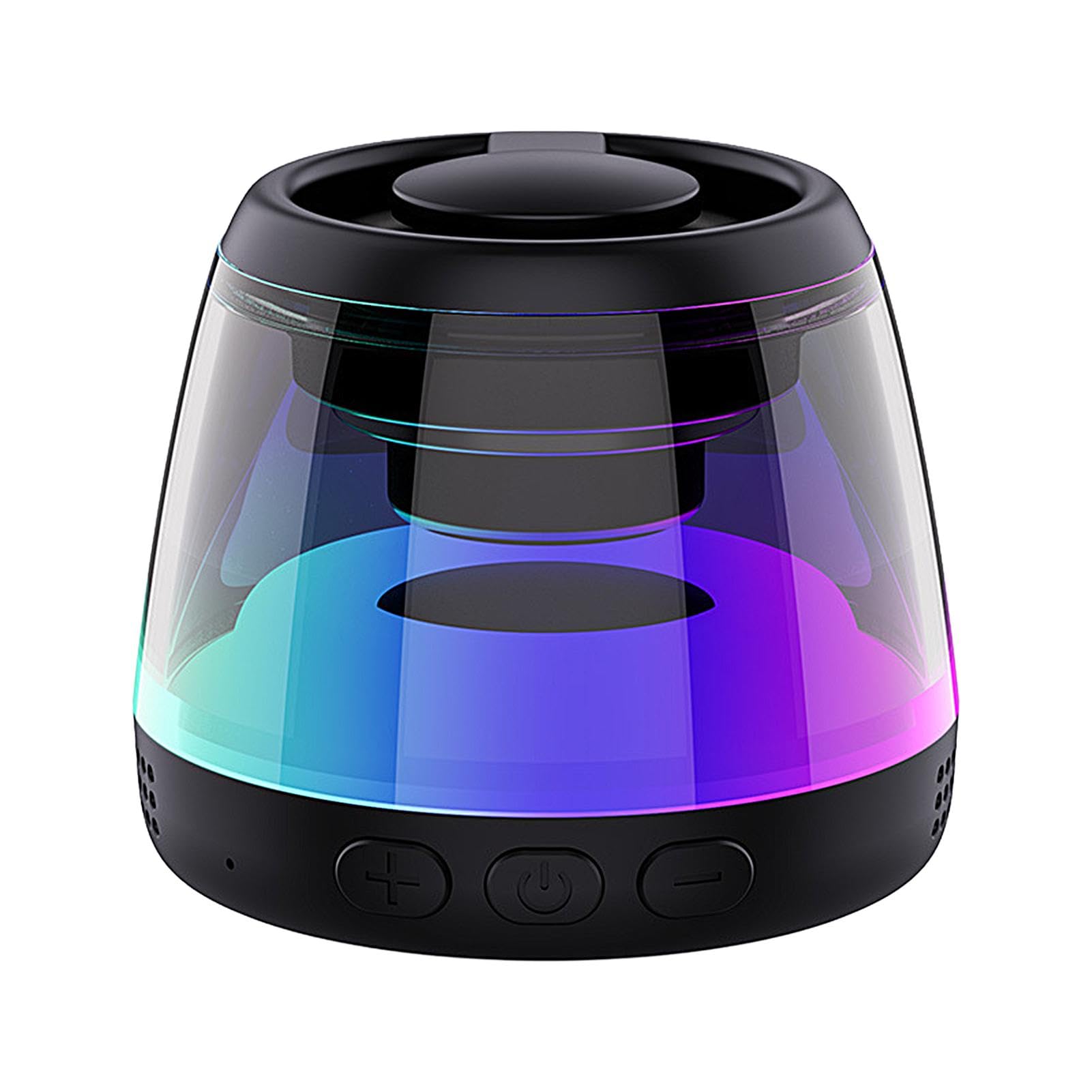 Portable Bluetooth Golf Speaker with Dynamic LED Lights & Magnetic Phone Stand - IPX5 Waterproof, Loud Sound for Outdoor Activities, Parties, Kayaking, and Kids Play