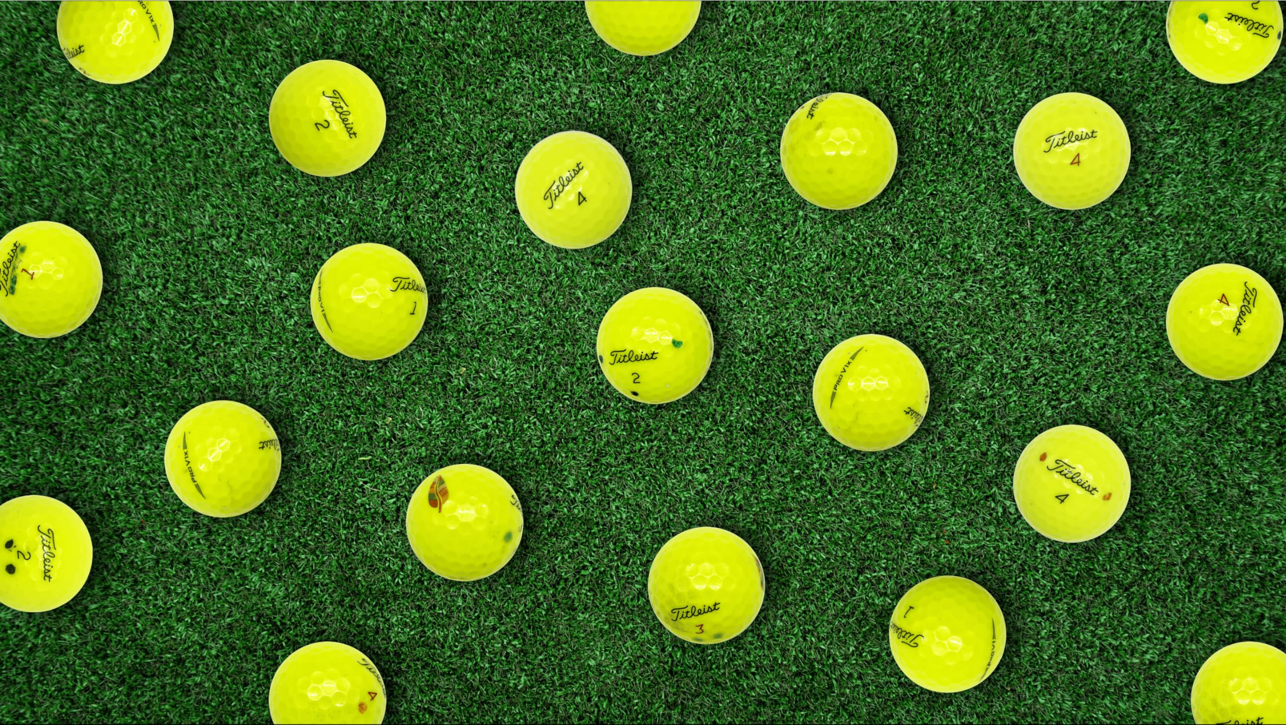 Premium Recycled Titleist Pro V1 Golf Balls - 48 Pack Mixed Yellow - Good Condition Ready to Play (RTP) - Perfect for Practice, Driving Range & Casual Golf Games
