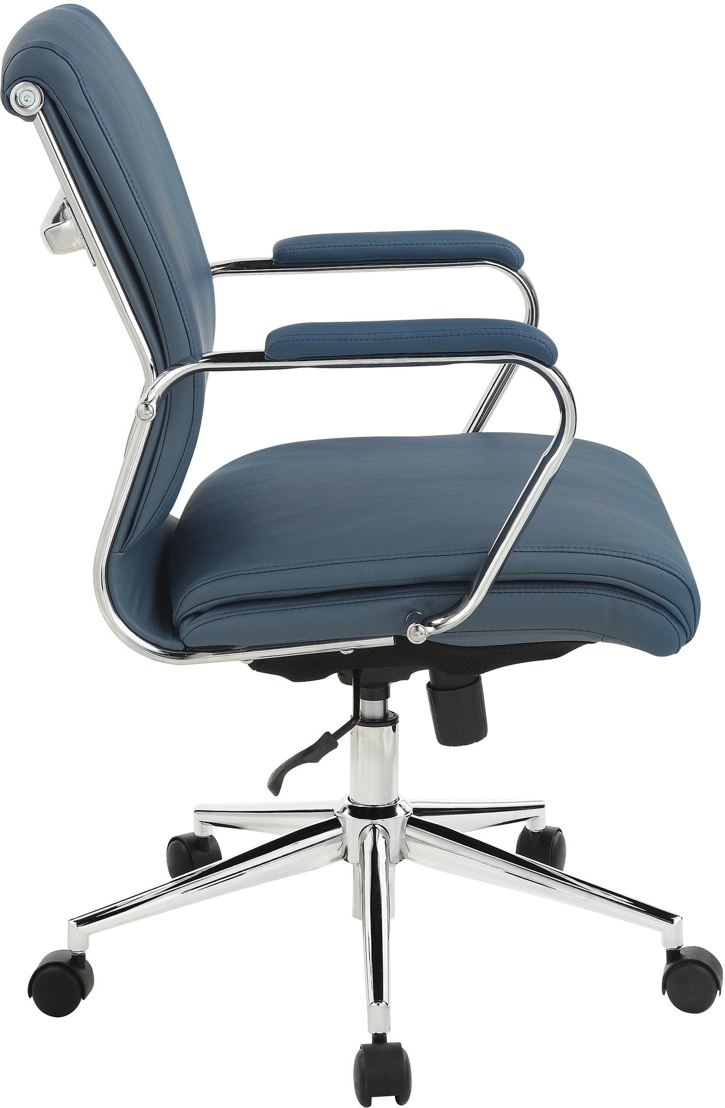 Office Star Mid Back Antimicrobial Vinyl Chair [920351C] - Ergonomic Office Chair for Home & Business Use, Comfortable Desk Chair for Long Hours of Work