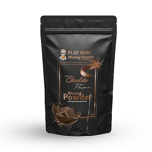 Divine Monk Hair Removal Wax Powder - 100% Natural for Men & Women | Chocolate Scented | Suitable for All Skin Types | At-Home Hair Removal & Smooth Skin Care