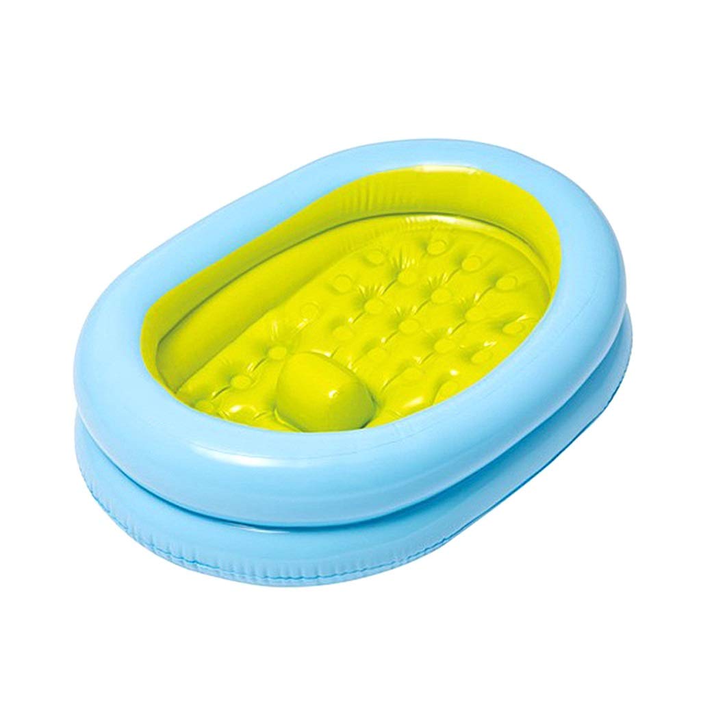 **Portable Inflatable Baby Bathtub for Travel - Lightweight Kids Bath Tub with Non-Slip Design, Ideal for Infants & Toddlers (Blue) - Perfect for Home, Travel, Swimming & Outdoor Use**