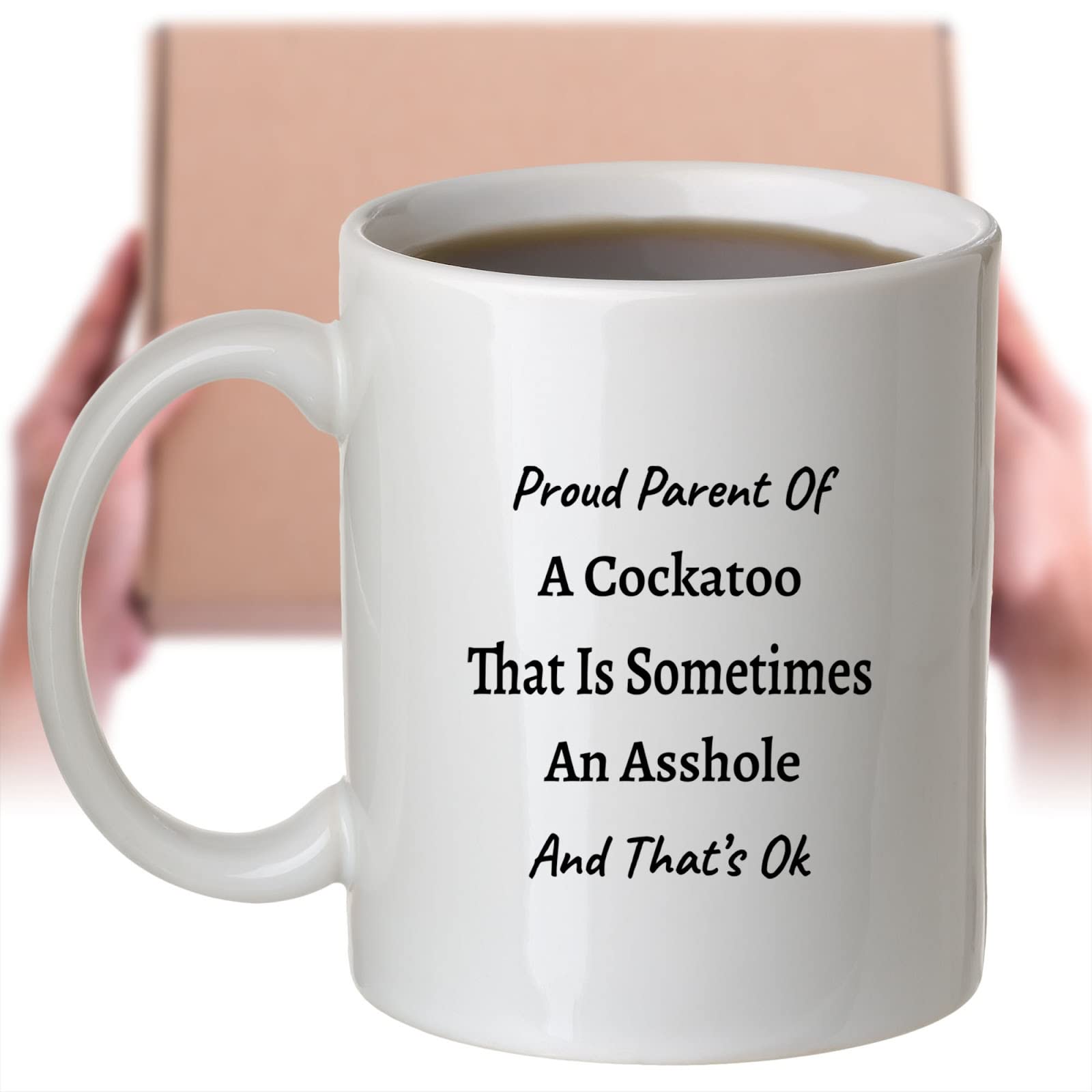 Cockatoo Coffee Mug - Unique Gift for Women & Bird Lovers - Perfect for Cockatoo Moms & Bird Enthusiasts - Ideal for Morning Coffee, Tea, or Office Use