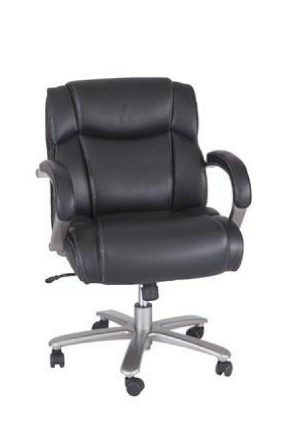 Safco Lineage Big & Tall Mid Back Task Chair - 350 lb Weight Capacity, Ergonomic Office Chair for Heavy Duty Use - Perfect for Home Office, Executive Desks & Workspaces (Model 3504BL)