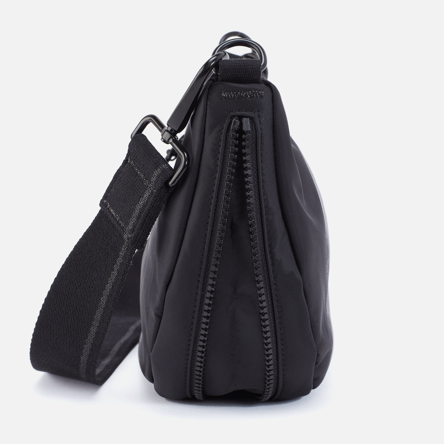 EVERY WEAR Quilted Crossbody Bag - Sustainable CaRefiber Recycled Nylon, Jet Black with Ocean Quilt Pattern | Stylish & Eco-Friendly Shoulder Purse for Women, Perfect for Work, Travel & Everyday Use