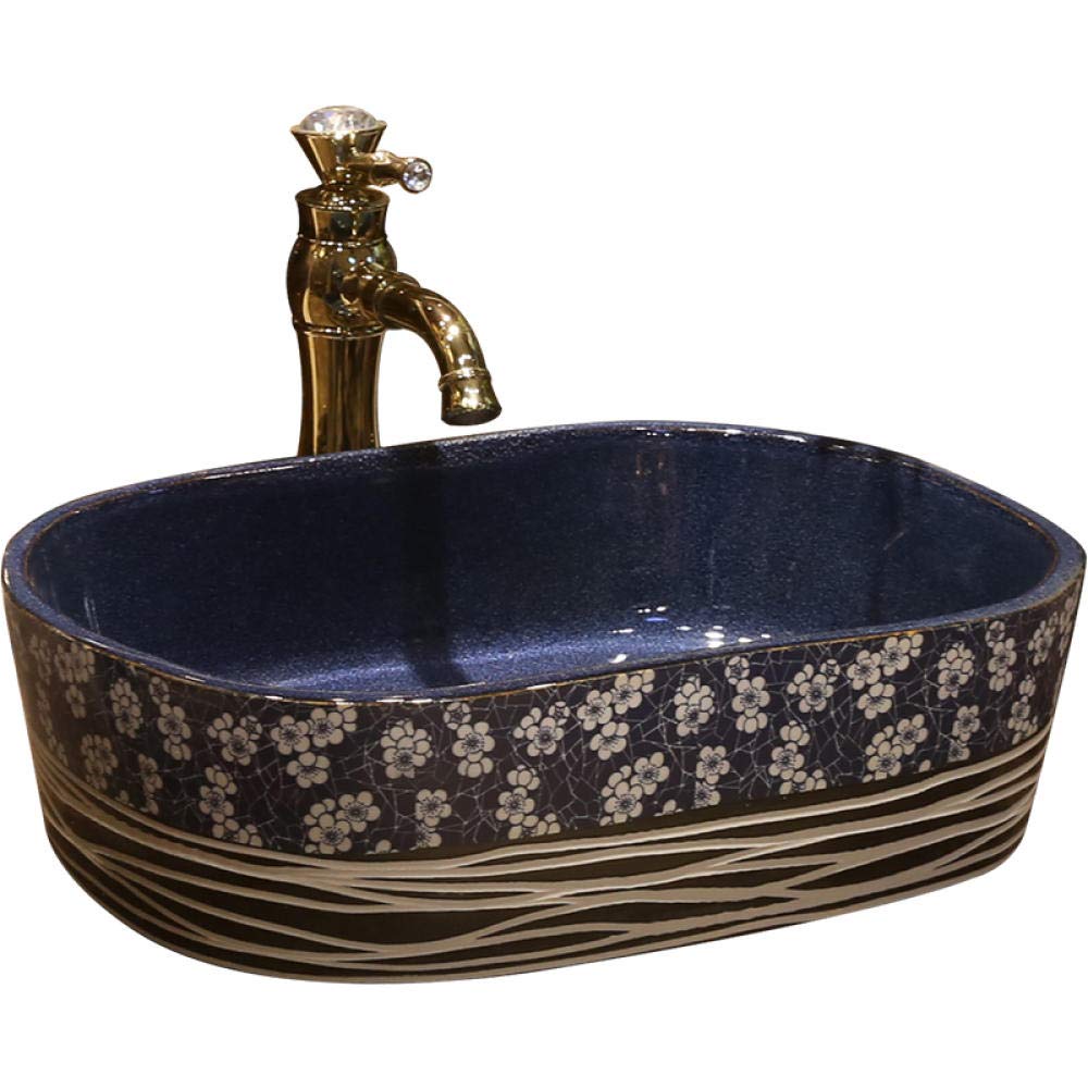 Premium Oval Ceramic Vessel Sink - Modern Countertop Bathroom Basin in Plum Style for Vanity & Powder Room | Artisan Crafted Bathroom Upgrade for Contemporary Homes