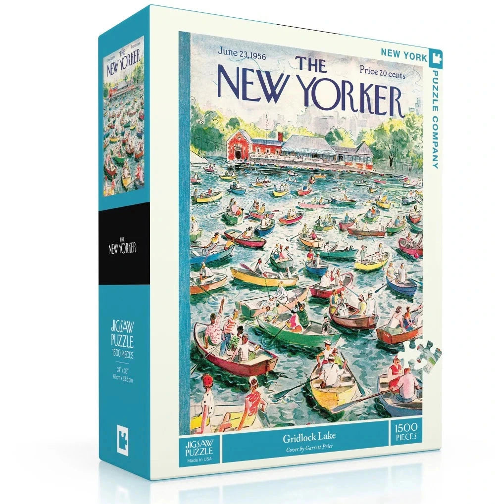 Gridlock Lake 1500 Piece Jigsaw Puzzle for Adults - Challenging Landscape Puzzle for Family Game Night & Relaxation