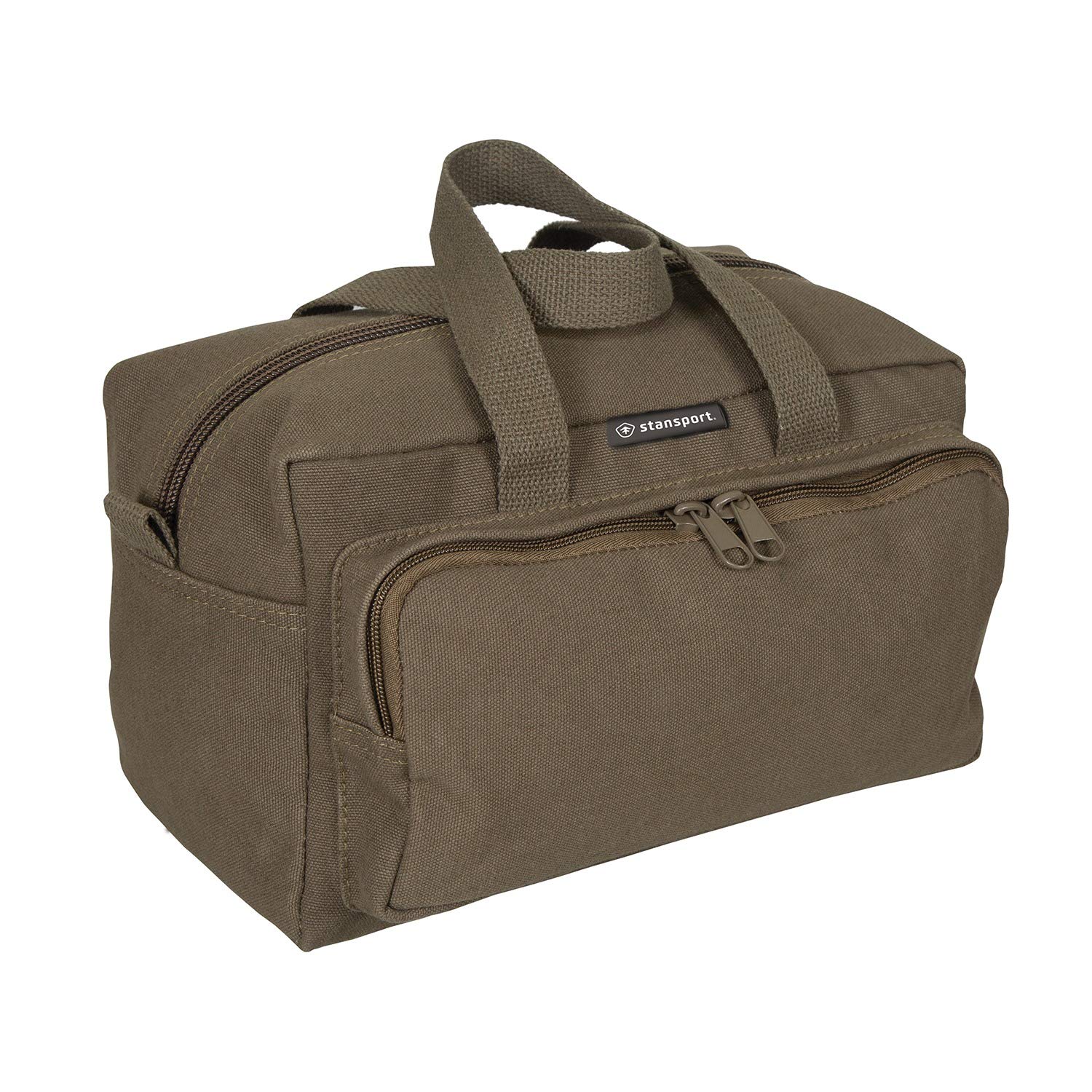 Heavy Duty Cotton Canvas Tool Bag - OD Green Military Style for Construction, DIY & Outdoor Work | Durable & Spacious Organizer for Tools & Equipment