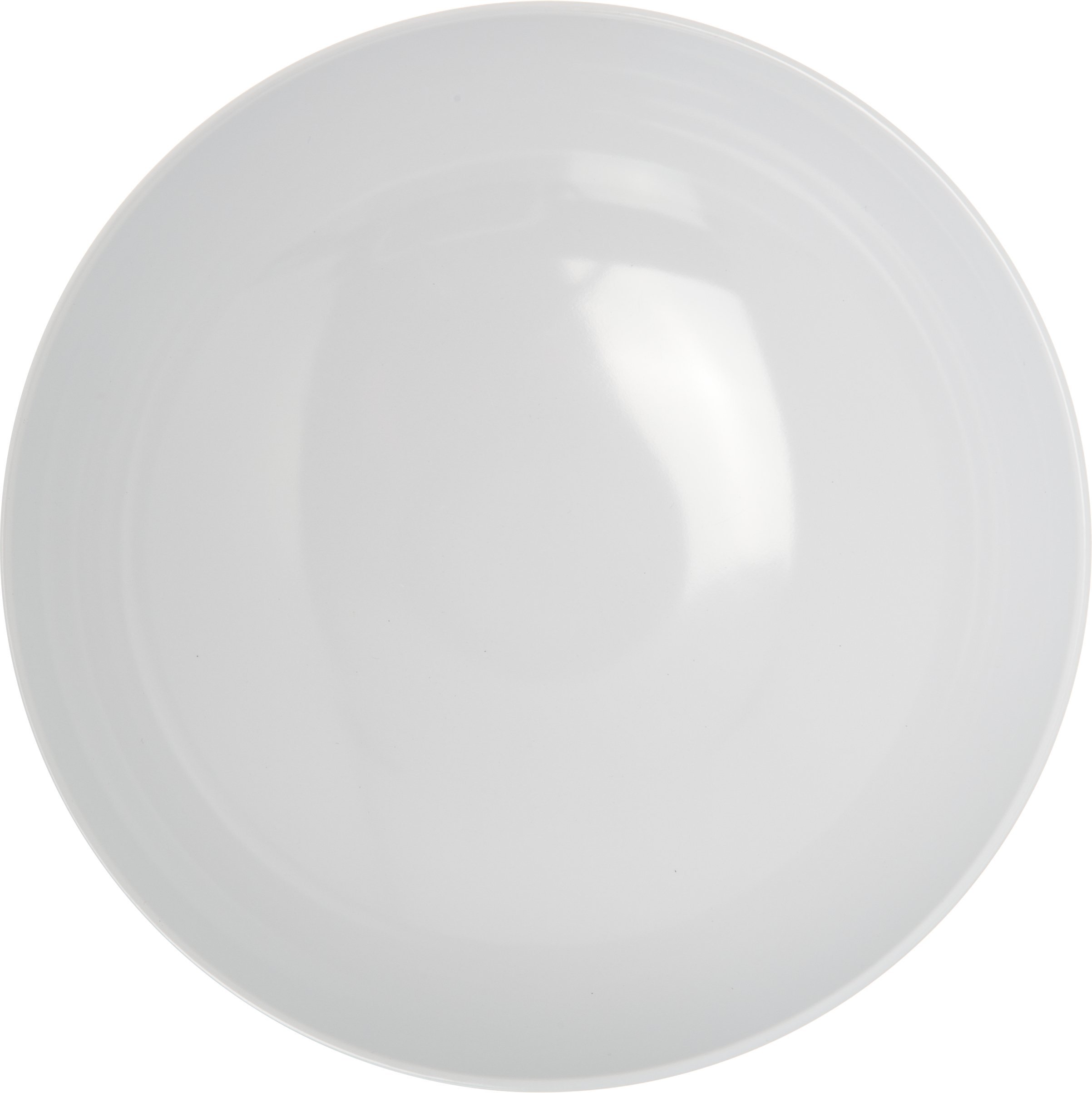 Epicure 40oz White Melamine Salad Serving Bowl - Durable Plastic Bowl for Home & Restaurant Use - Pack of 12 - Perfect for Buffets, Catering & Family Gatherings