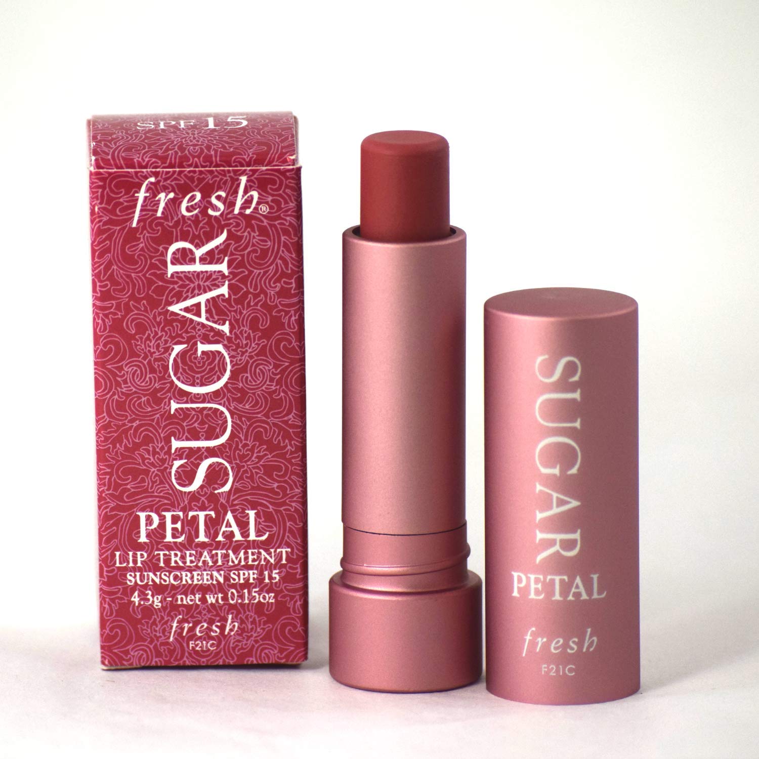 Fresh Sugar Lip Treatment SPF 15 - Petal 4.3g | Hydrating Lip Balm with Sun Protection | Perfect for Daily Moisture & UV Defense