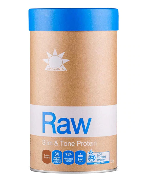 Amazonia Raw Slim & Tone Protein Powder - Organic Plant-Based Vegan Protein for Weight Loss & Muscle Tone - Perfect for Smoothies, Shakes & Post-Workout Recovery