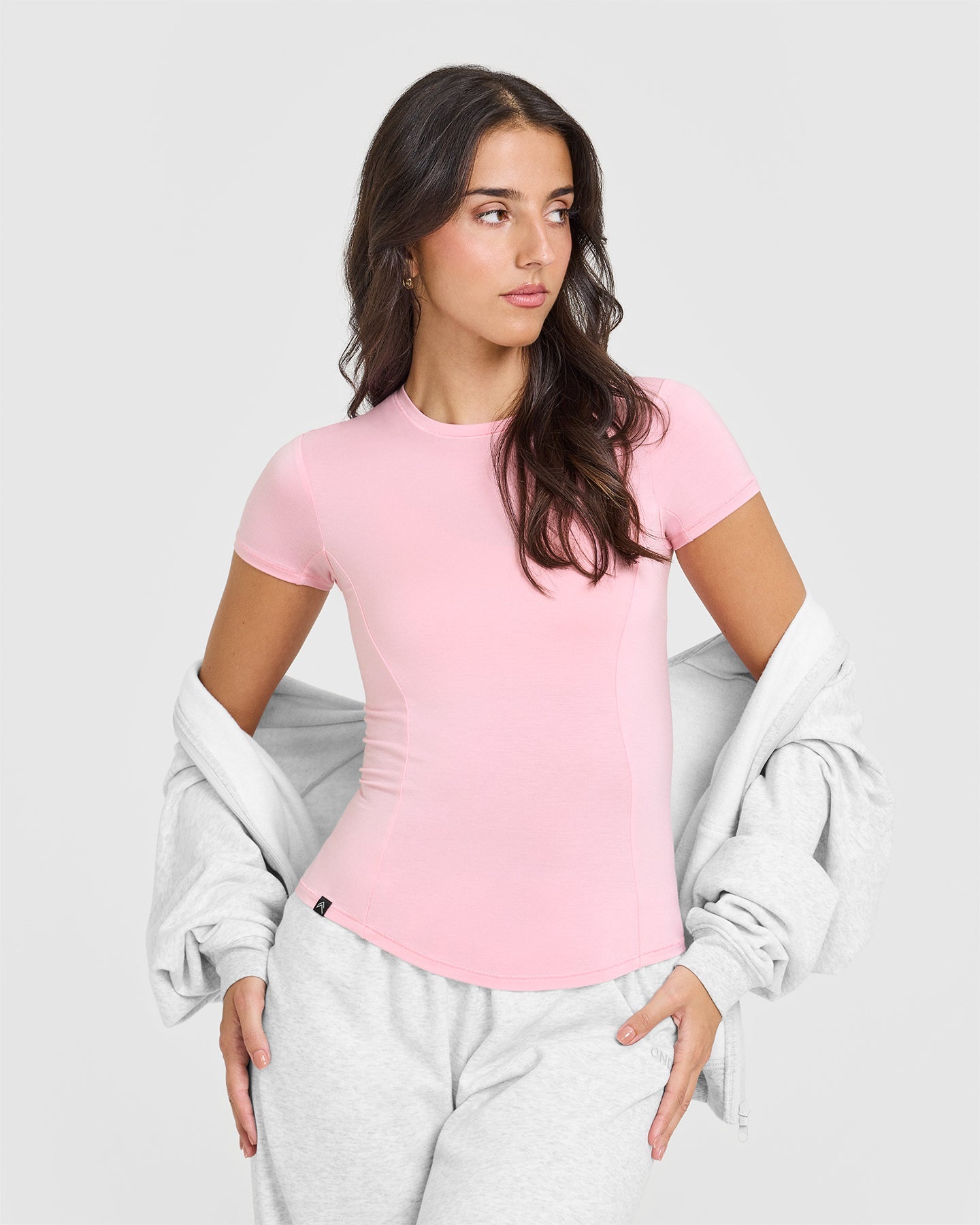 Mellow™ Soft Short Sleeve T-Shirt for Women - Comfortable Cotton Tee in Petal Pink | Casual Wear, Lounge, Everyday Outfits