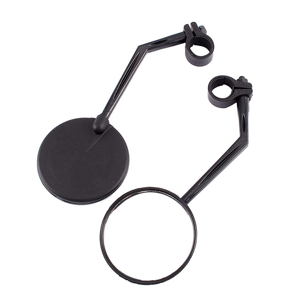 Bike Rearview Mirror - Black Handlebar Side Mirror Replacement for Motorcycles & Bicycles - Perfect for Safe Cycling & Commuting