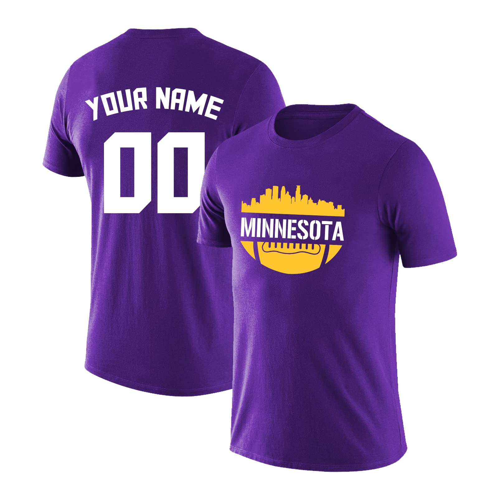 Custom Men's Football Team Shirts - Personalized Fan T-Shirts for Gifts & Game Days