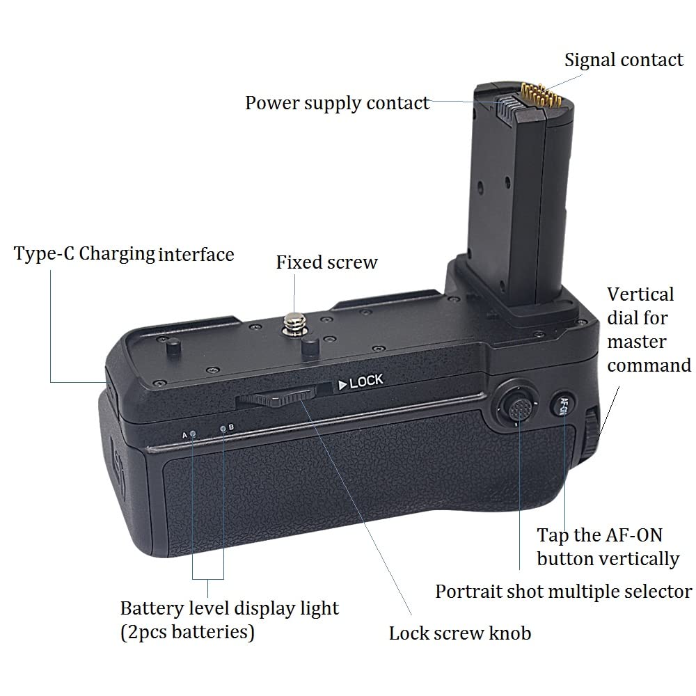 Mcoplus BG-Z6II Z7II Professional Vertical Battery Grip - MB-N11 Replacement for Nikon Z6II & Z7II Mirrorless Cameras - Perfect for Wedding, Travel & Sports Photography