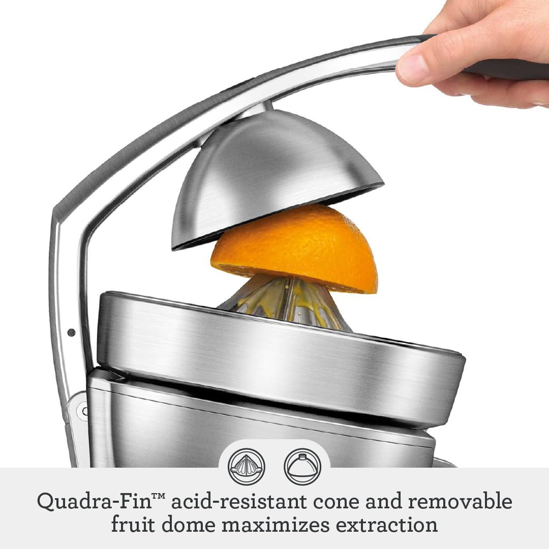Breville 800CPXL Professional Citrus Juicer - Stainless Steel Electric Orange & Lemon Press - Perfect for Fresh Juice Bars, Breakfast Restaurants & Healthy Home Kitchens