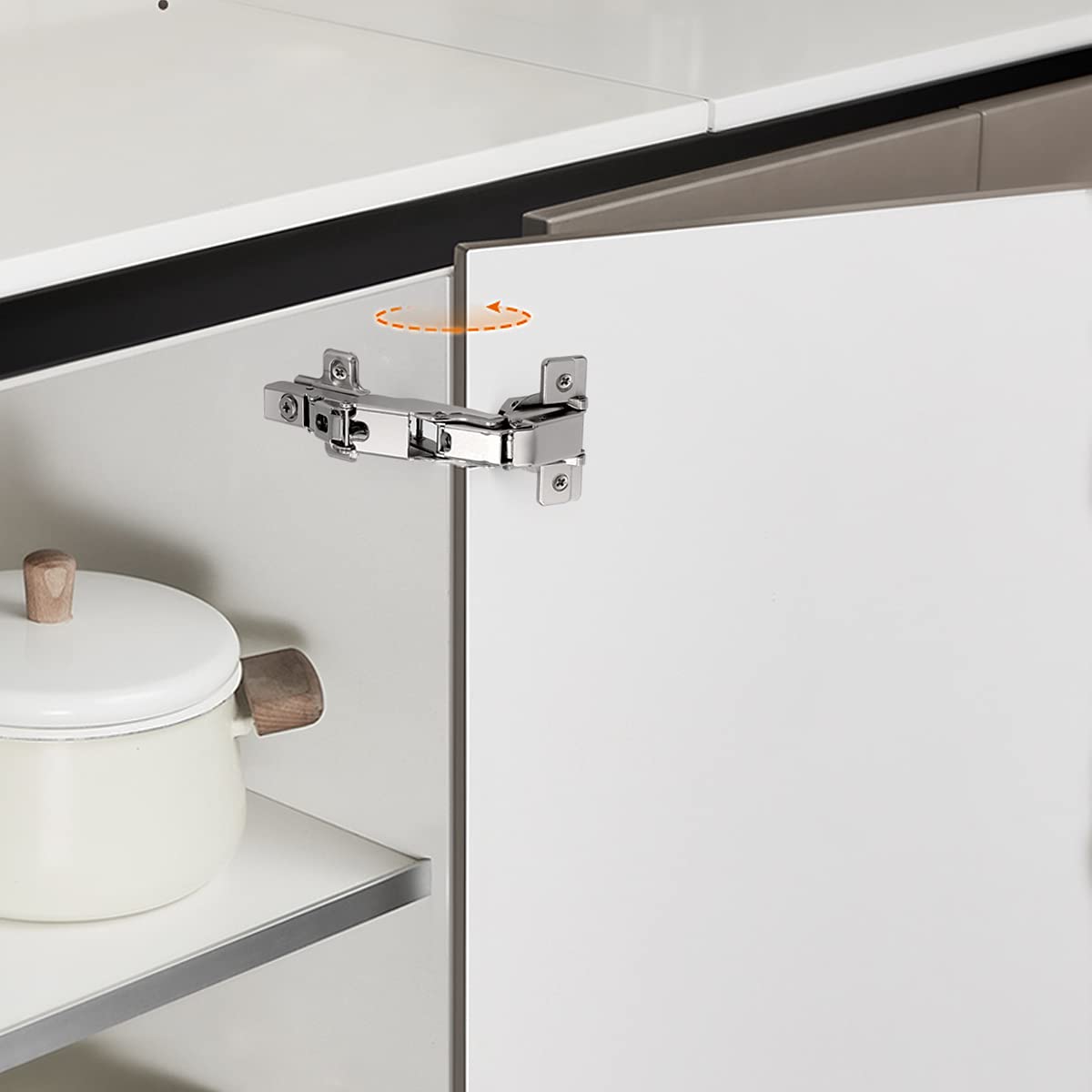 Probrico Frameless Full Overlay Soft Close 165° Concealed Cabinet Hinges - 6 Pairs (12 Hinges) for Kitchen Cabinets, Wardrobes & Furniture Installation - Smooth Quiet Closing, Durable Hardware