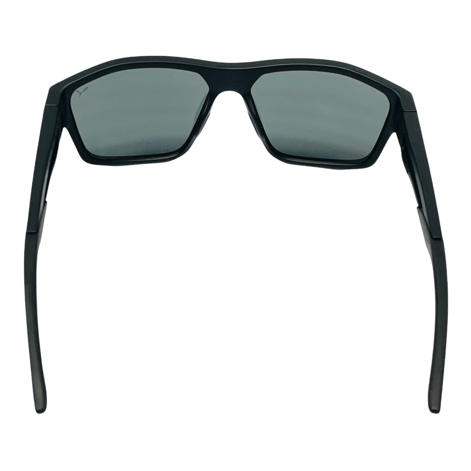 Puma Blizzard Flight Sports Sunglasses for Men - PU0328S Rectangular Full Rim Frame - UV Protection for Cycling, Running, Golf & Fishing - Ideal for Beach & Outdoor Activities (Black/Black)