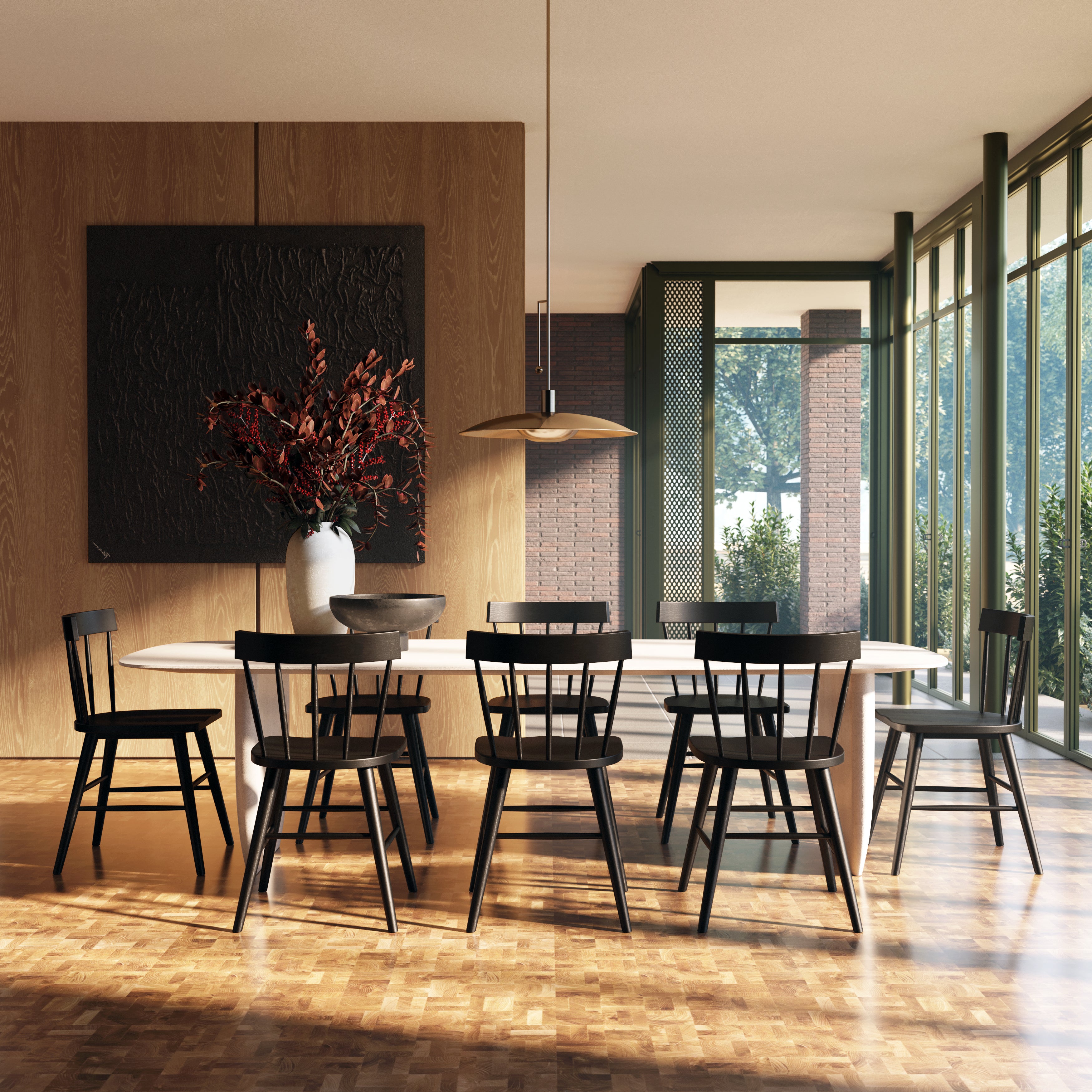 Hava Dining Chair 2.0 - Modern Wooden Dining Chairs Set of 2, Mid Century Style Kitchen Chairs with Cushion, Sturdy & Comfortable for Dining Room, Kitchen, Breakfast Nook, and Home Decor