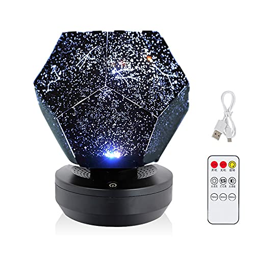 WENMENGWF Galaxy Projector Lamp - Starry Night Sky LED Light with Space Nebula Effects, Home Office Bedside Table Lamp for Kids Adults | Perfect for Bedroom Decor, Relaxation & Night Light Gifts