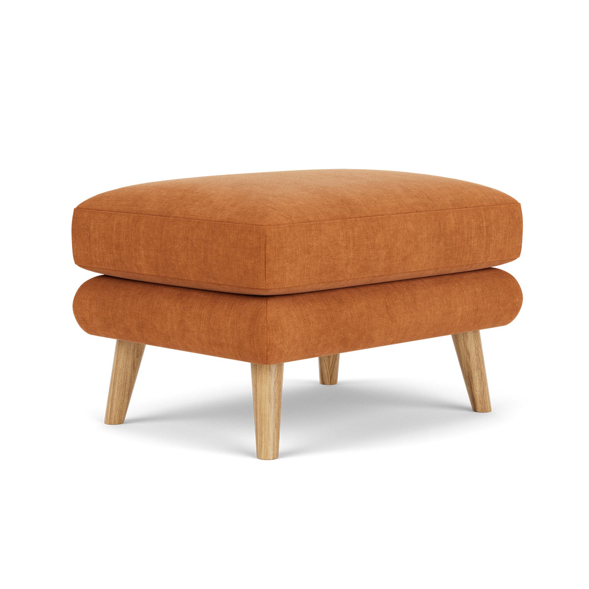 George Fabric Ottoman - Stylish and Comfortable Footrest, Storage Bench for Living Room, Bedroom, or Office - Perfect for Relaxing, Extra Seating & Home Organization