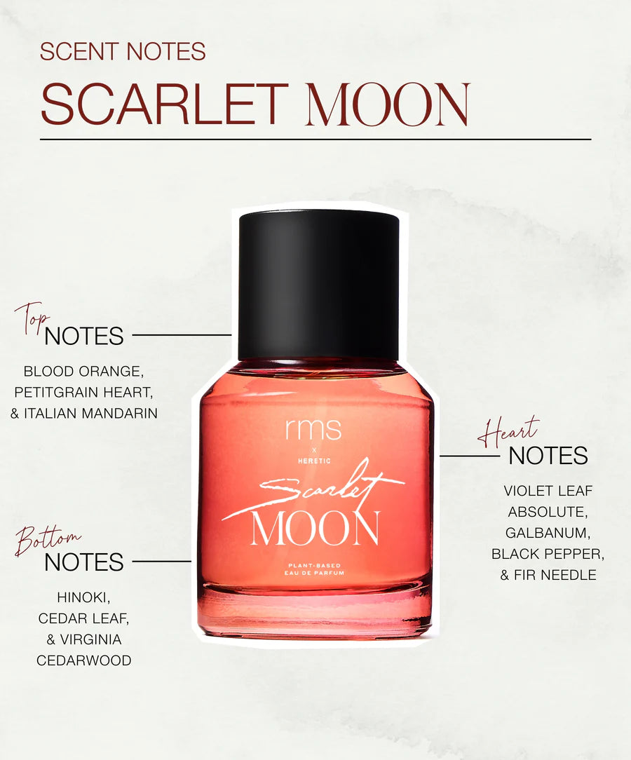 Scarlet Moon Clean Perfume for Women - Long Lasting Fragrance Oil, Vegan & Cruelty Free - Perfect for Daily Wear, Date Night & Special Occasions