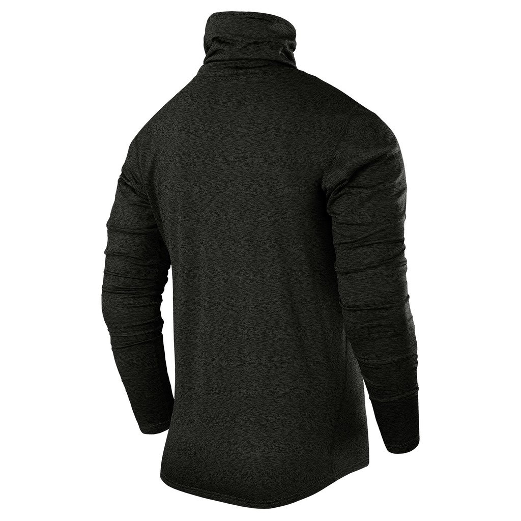 TCA Men's Thermal Running Shirt - Funnel Neck Warm-Up Top for Cold Weather Jogging & Outdoor Workouts