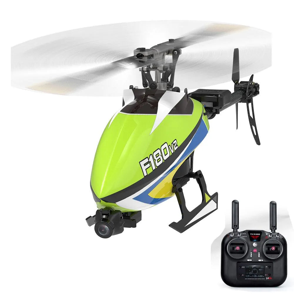 Yuxiang F180 V2 GPS Stabilized Flybarless Direct Drive FPV RC Helicopter with One Key Return - Professional Drone for Aerial Photography, Racing & Outdoor Adventure