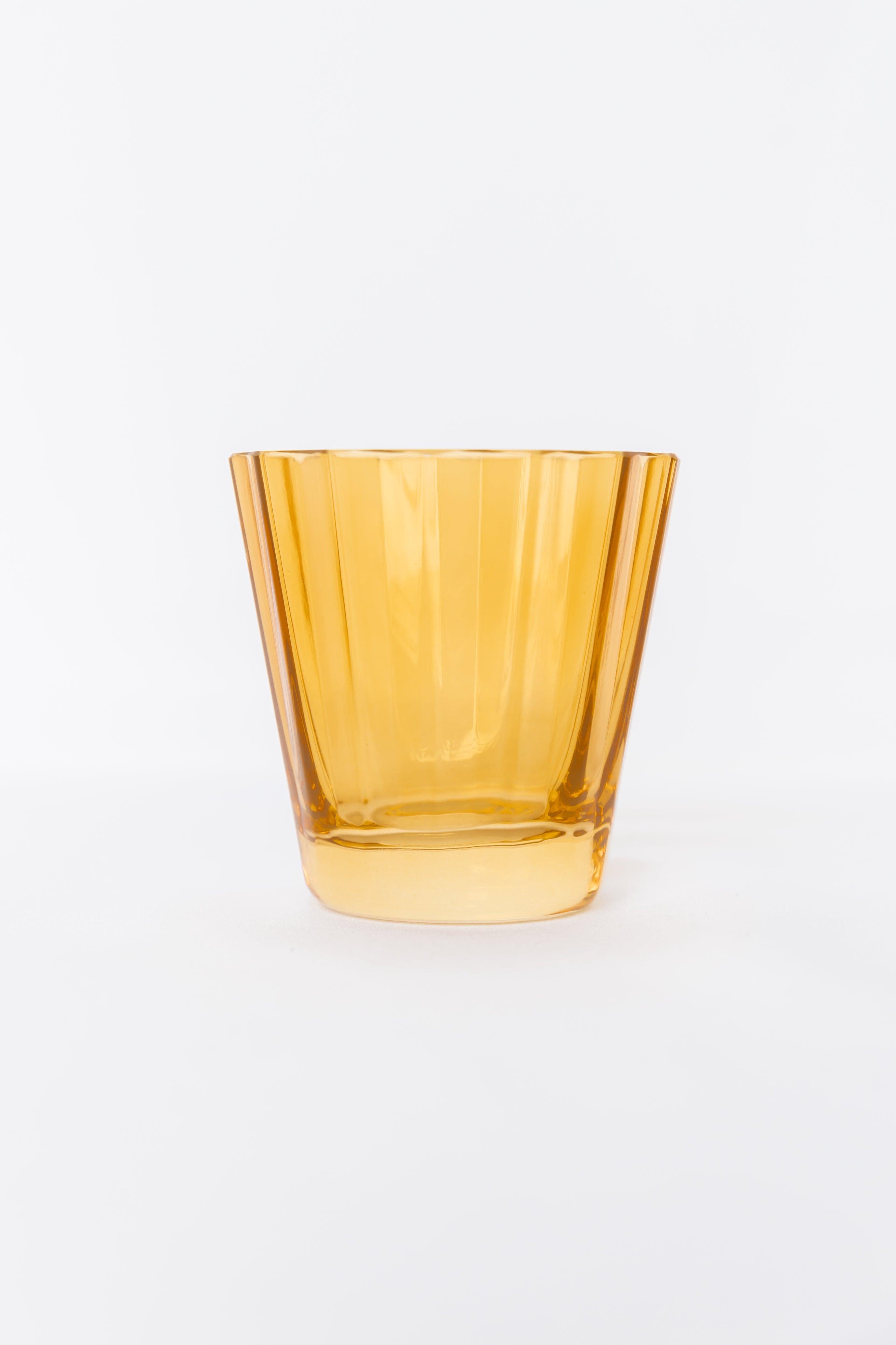 Estelle Colored Sunday Lowball Glasses - Set of 6 Butterscotch Cocktail Glasses for Whiskey, Bourbon & Iced Drinks - Perfect for Home Bars, Parties & Gifts