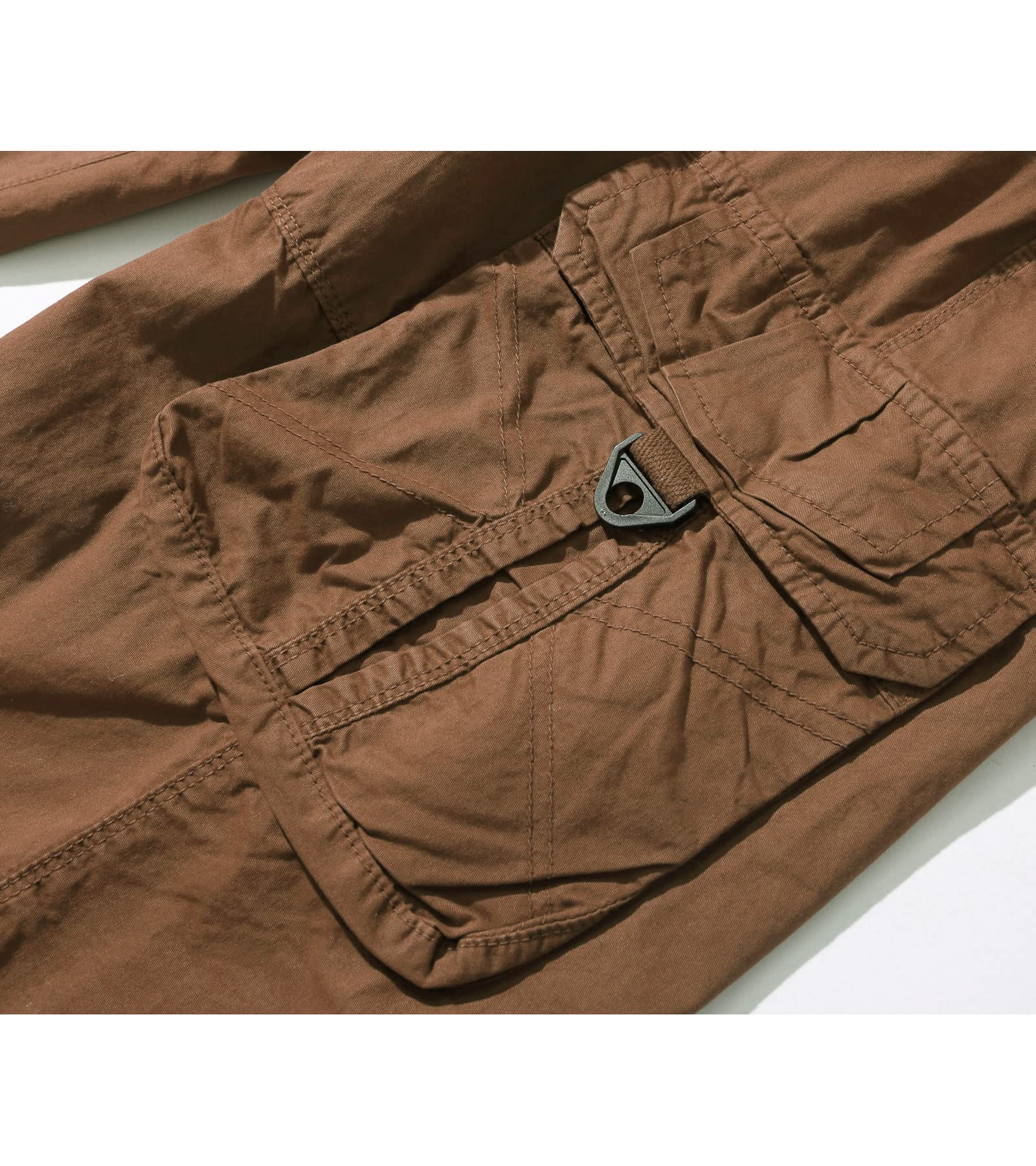 Men's 3/4 Length Cargo Shorts - Below The Knee Stretch Comfort Fit Outdoor Hiking & Summer Casual Wear