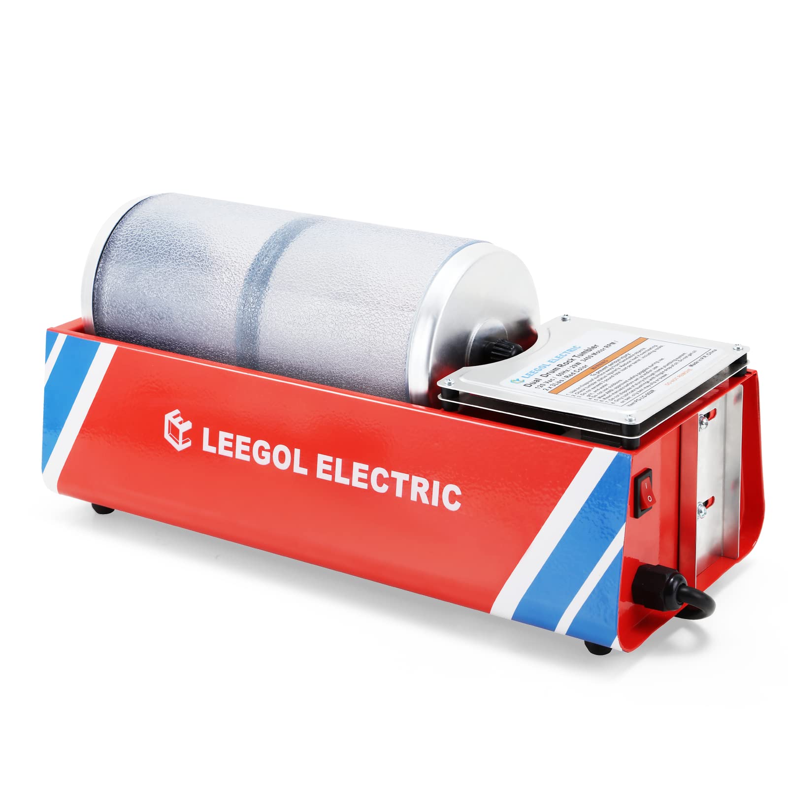 Leegol 6LB Electric Rock Tumbler Machine for Polishing Stones & Gems - Perfect for Jewelry Making, Lapidary & Rock Collecting Hobbyists