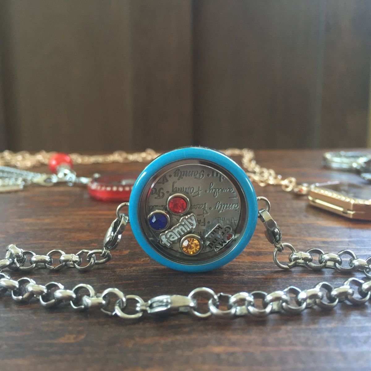 Butterfly Red Accents Floating Locket Charm - Elegant Jewelry for Necklace & Bracelet - Perfect Gift for Valentine's Day, Anniversary & Special Occasions