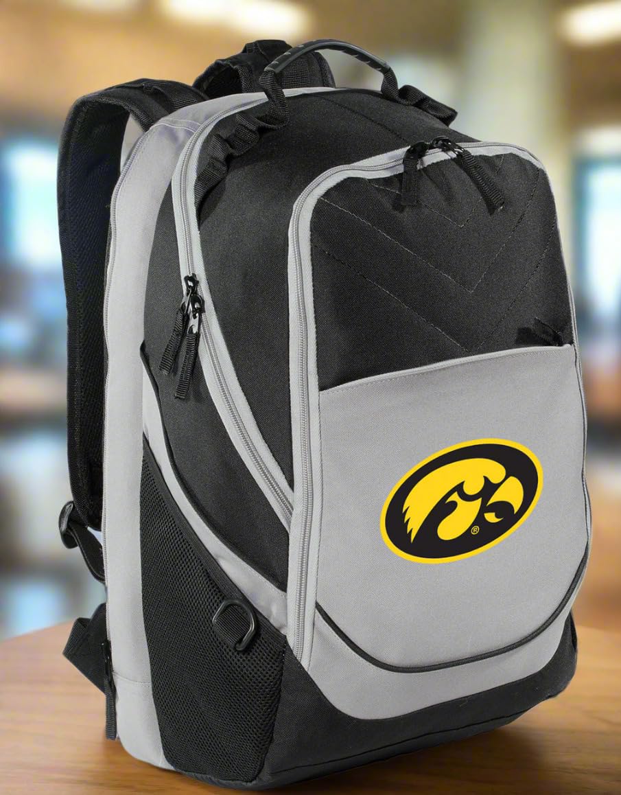 University of Iowa Hawkeyes Laptop Backpack - Durable Computer Bag for Students, Work & Travel