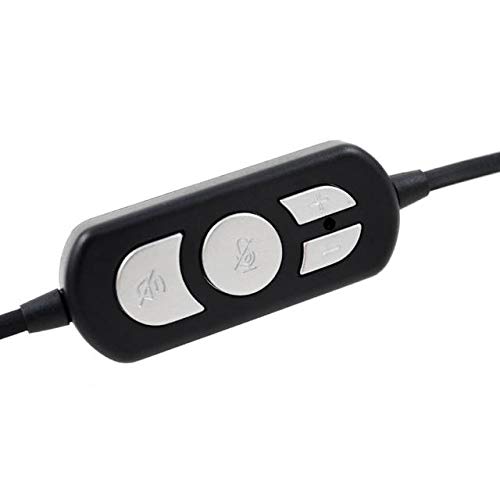 IM320 USB Wired Headset with Noise-Canceling Mic - Comfortable Over-Ear Headphones for PC, Laptop, Call Center & Online Gaming (Black) - Perfect for Work from Home, Zoom Meetings & Remote Learning