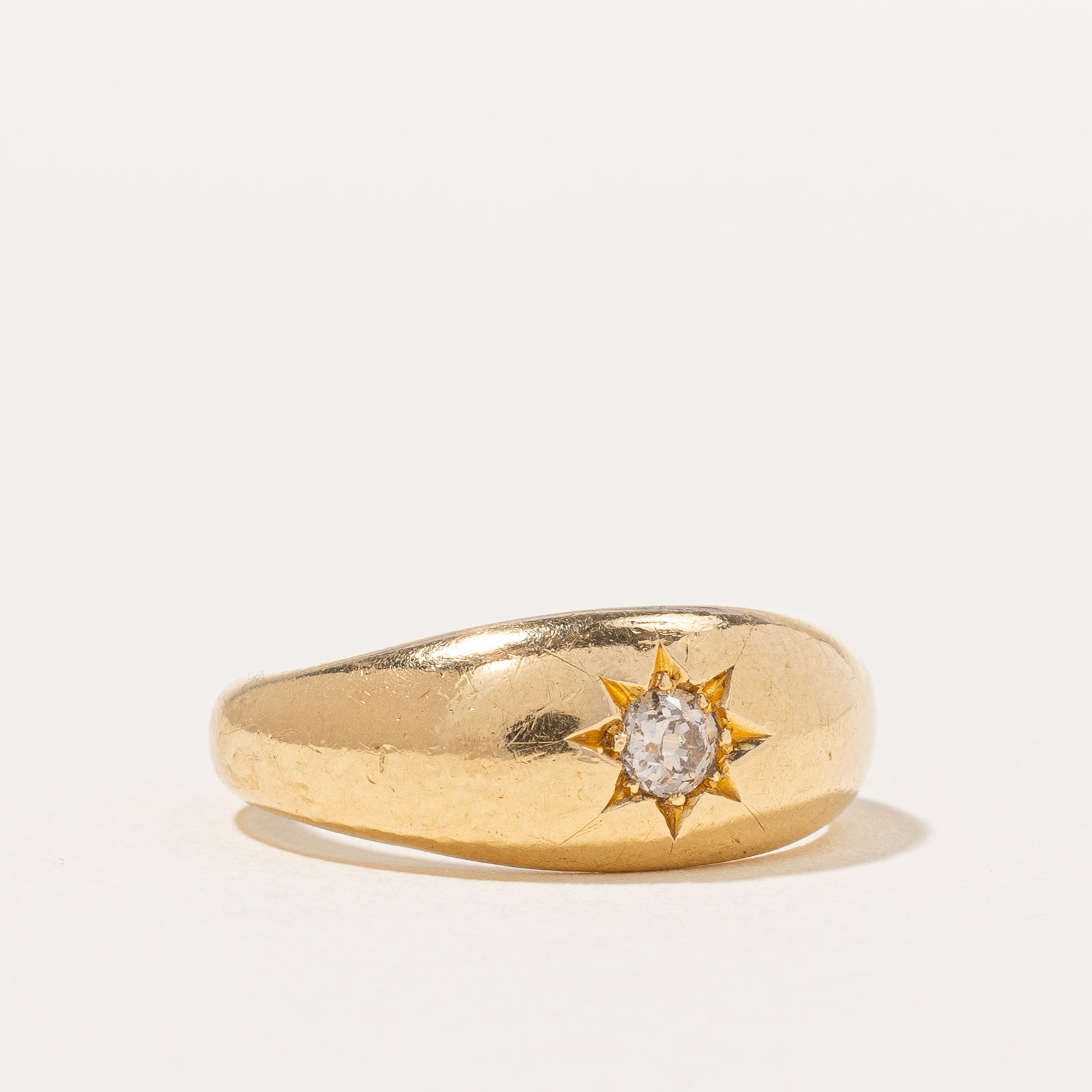 Antique Edwardian Old European Cut Diamond Ring - 0.12ct Vintage Engagement Ring - Size 7 - Perfect for Wedding, Anniversary & Special Occasion Gifts