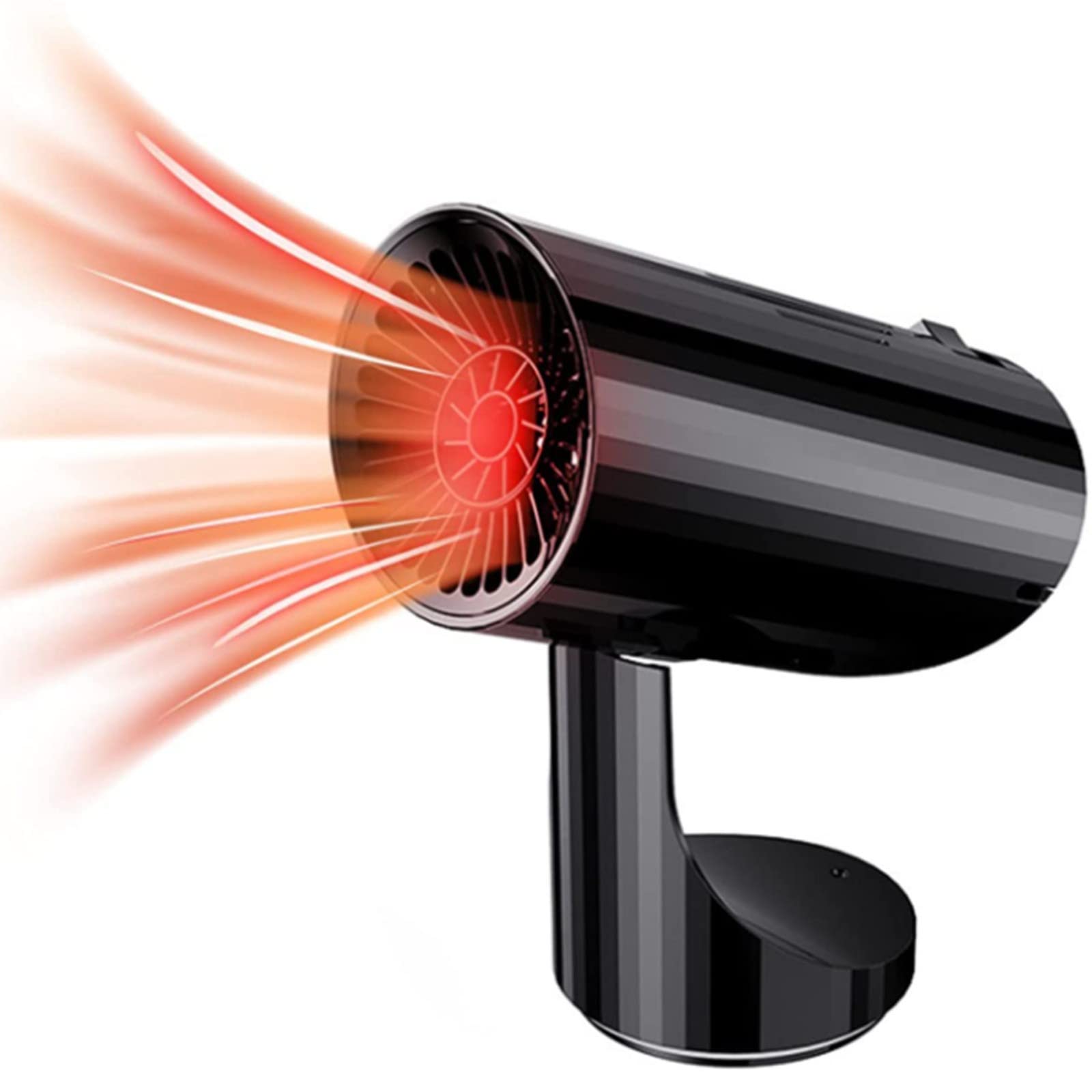 12V 150W Portable Car Heater Fan - 2 in 1 Heating & Cooling Windscreen Defroster with 360° Rotation | Fast Demister for Car, SUV, Truck & Trailer | Perfect for Winter Driving & Summer Ventilation