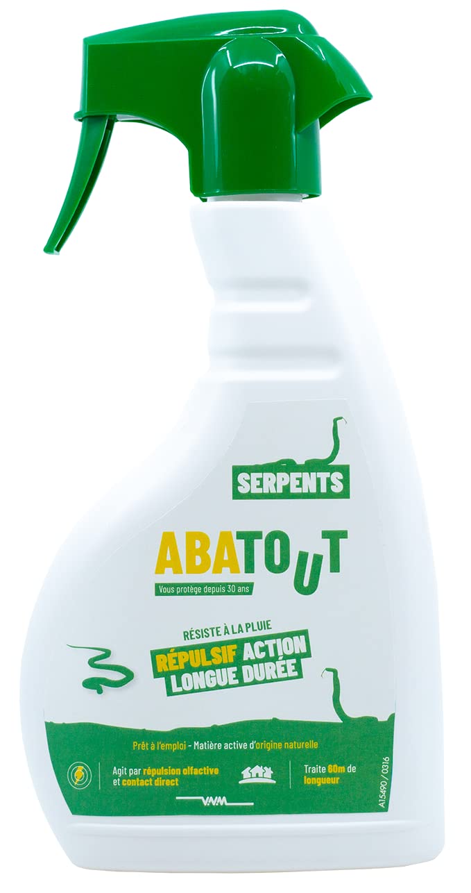 REPULS SERPENTS SPRAY - 500ml Snake Repellent for Outdoor Protection | Effective Against Snakes & Reptiles | Ideal for Gardens, Yards, and Camping Areas