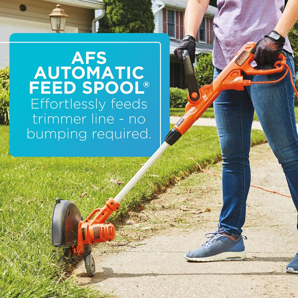 BLACK+DECKER BESTA510 14-Inch 6.5 Amp Corded Electric String Trimmer and Edger - Perfect for Lawn Care, Yard Maintenance & Landscaping
