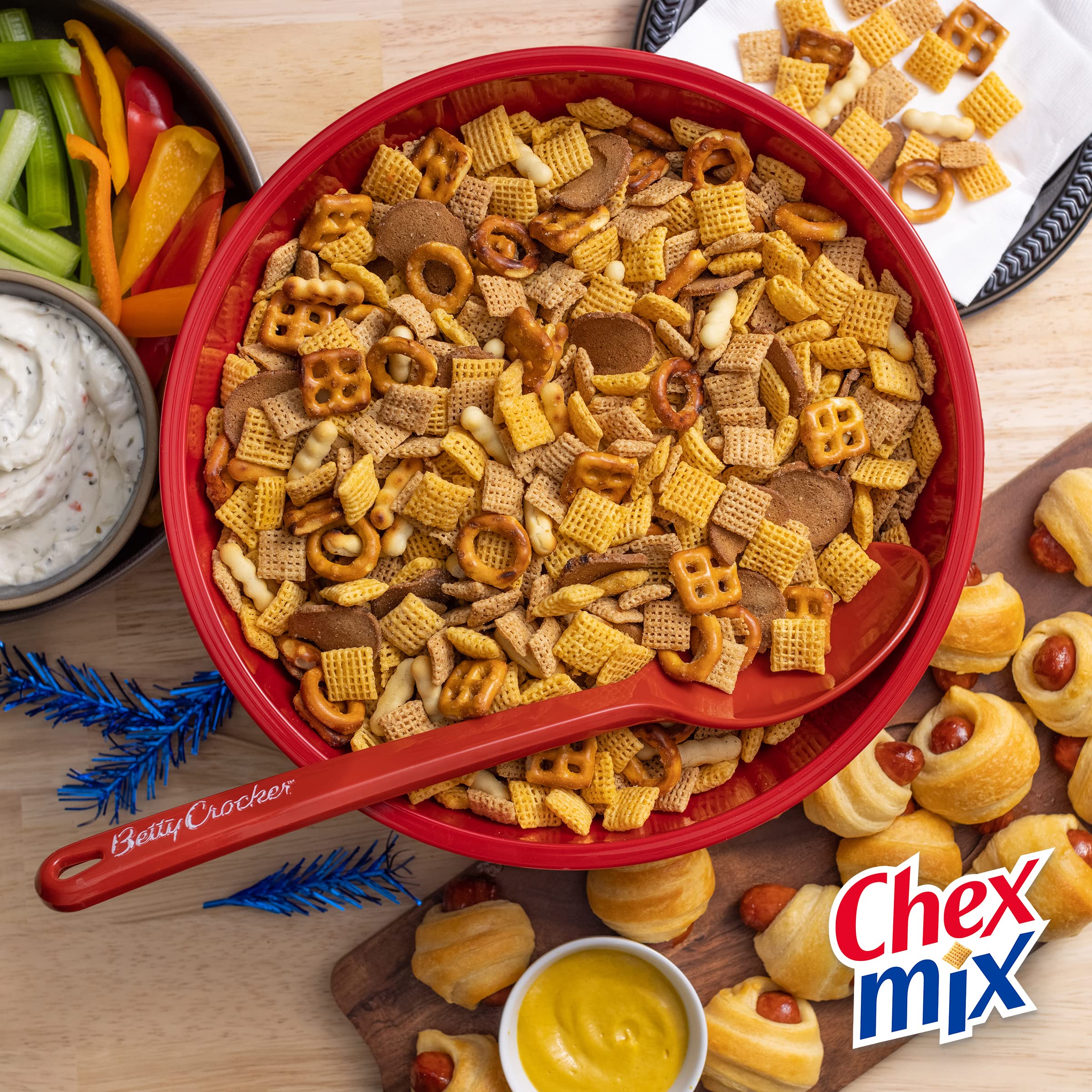 Chex Mix Bold Party Blend Snack Mix - 8.75 oz Pack of 12 | Savory Snacks for Parties, Road Trips & Office Break Time