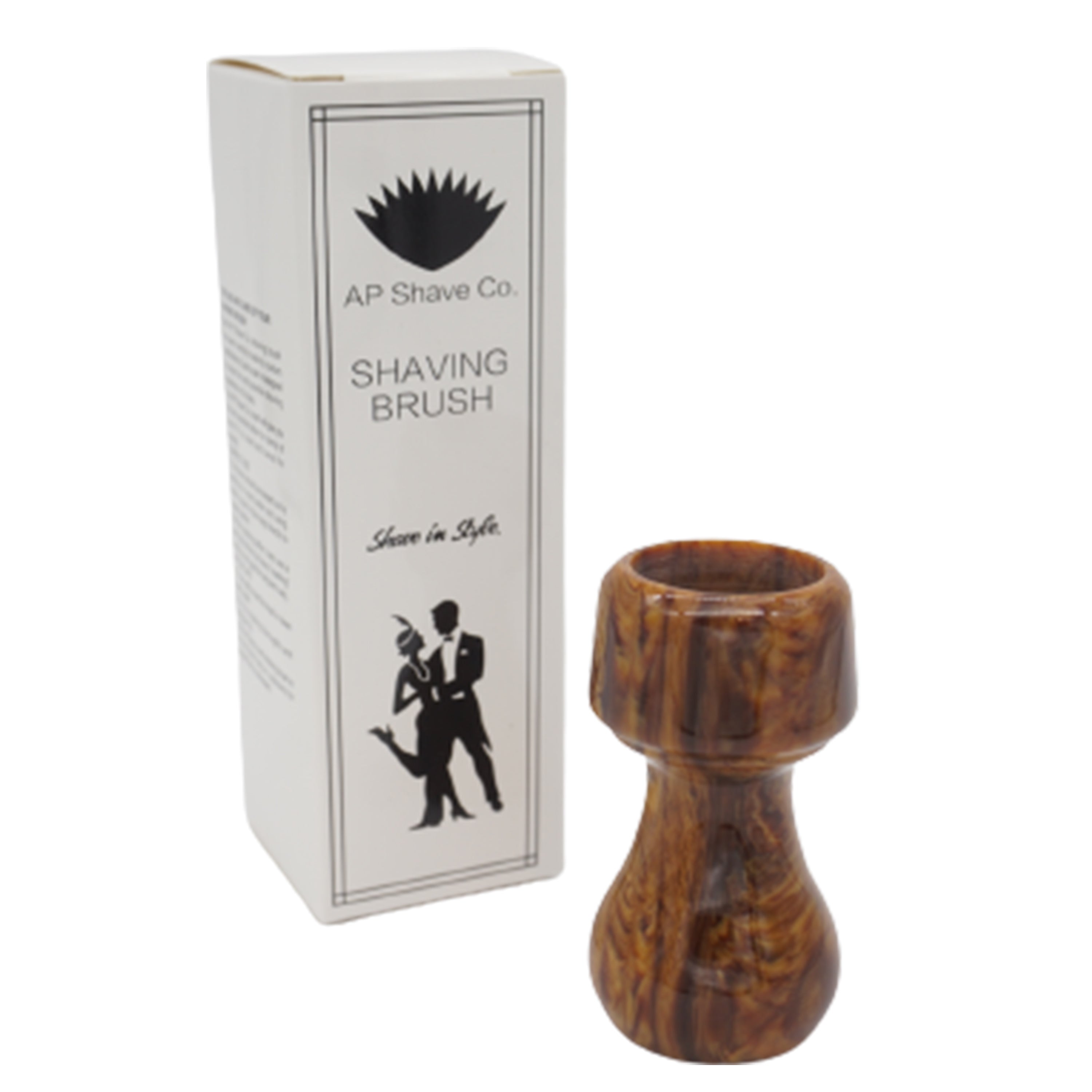 Premium Briar Wood Handcrafted Shaving Brush Handle - Fits 24mm & 26mm Knots - Luxury Wet Shaving & Grooming Essential for Men's Beard Care Routine