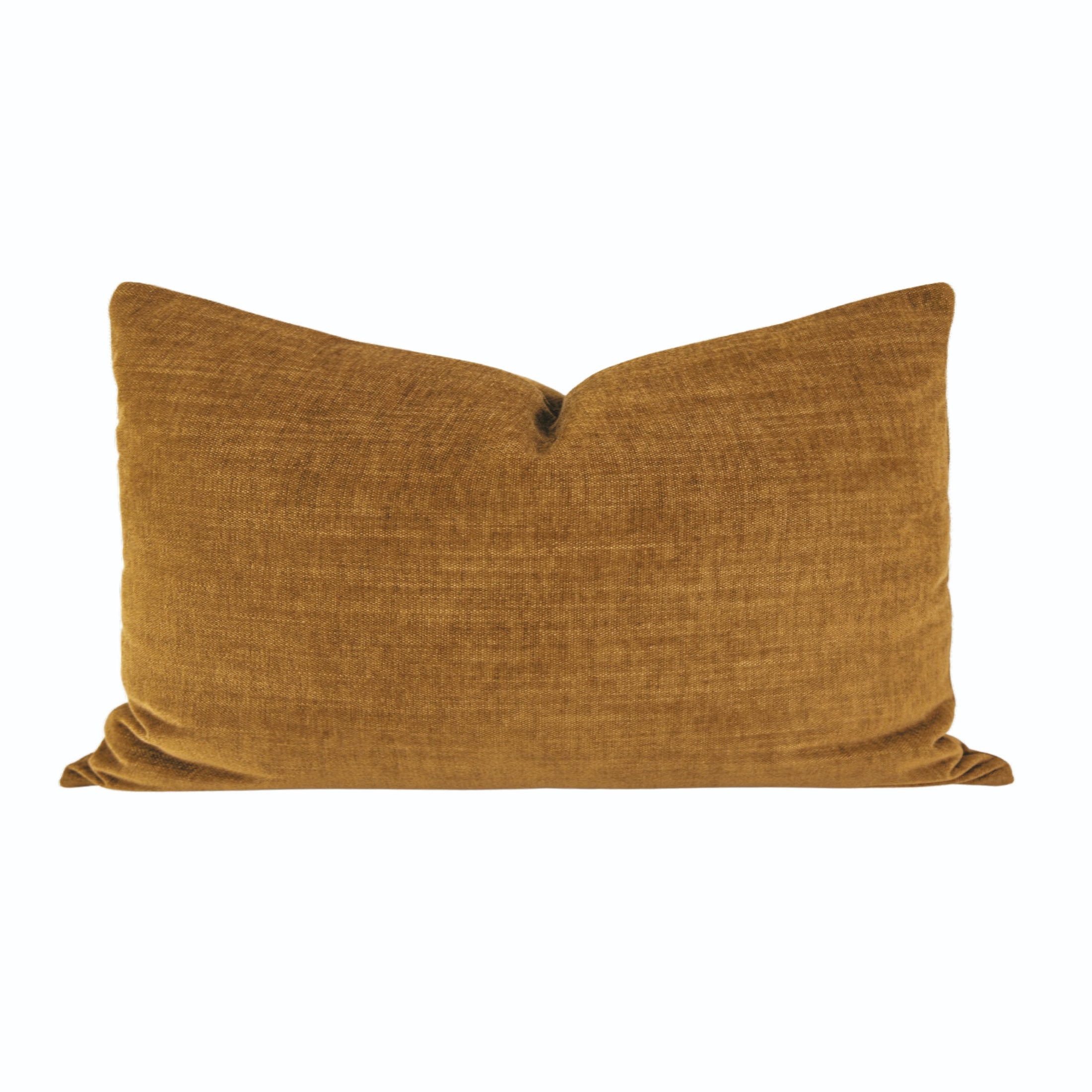 Luxury Chestnut Velvet Pillow Cover - Soft & Elegant Decorative Cushion Case for Sofa, Bed, Living Room - Home Decor & Cozy Comfort