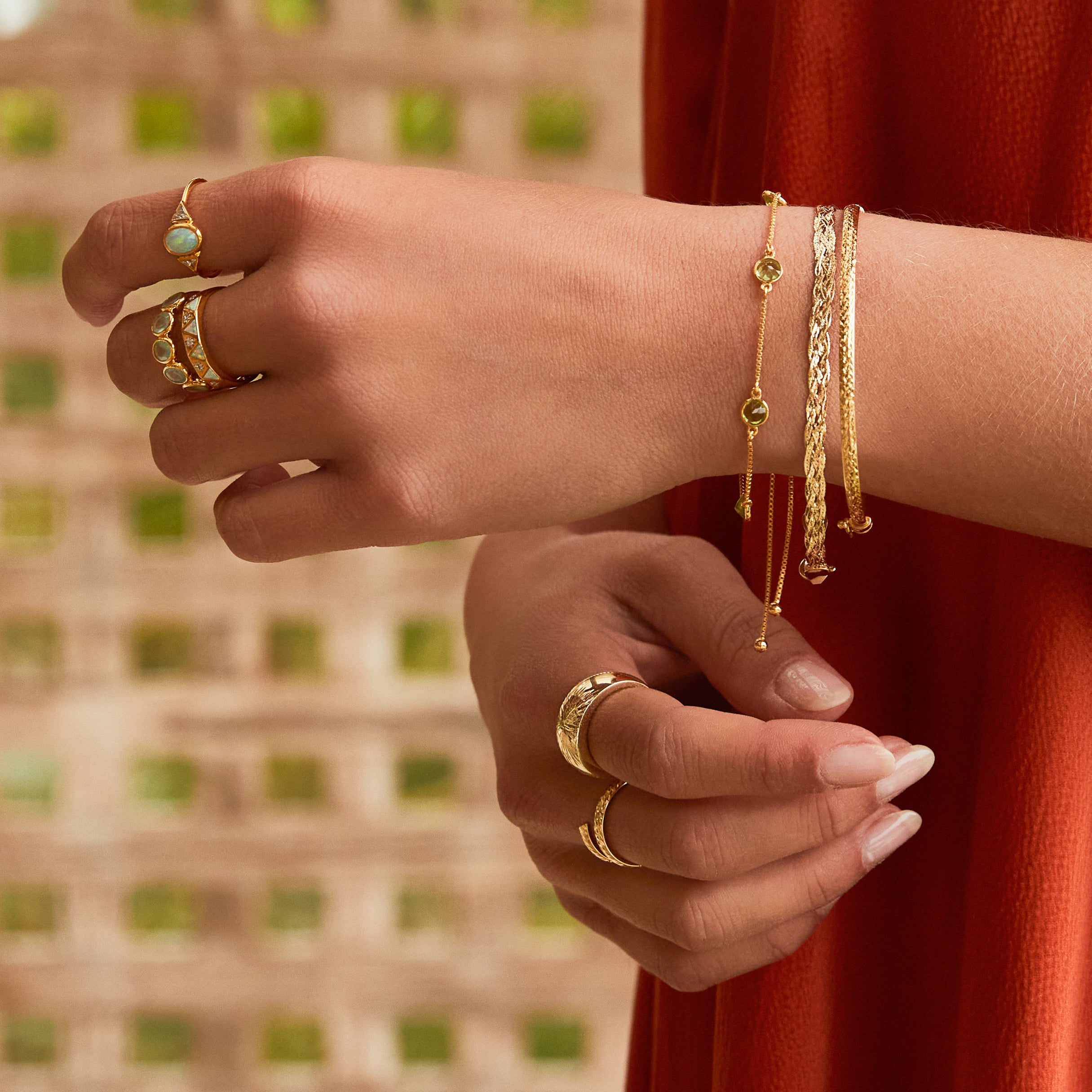 Diamond Cut Braid Chain Bracelet for Women - 14K Gold Plated Stainless Steel Jewelry - Perfect for Parties, Weddings & Everyday Wear