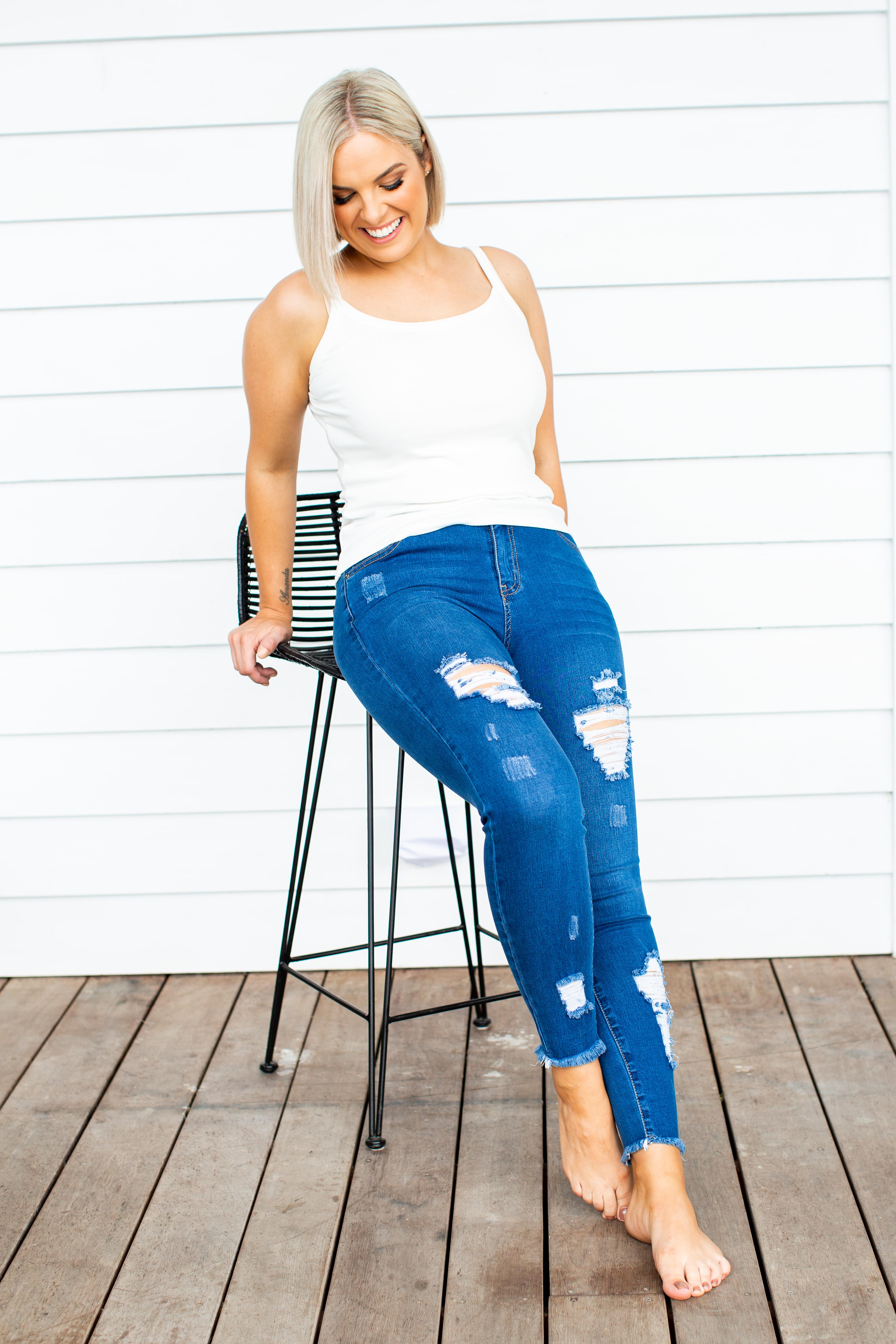 Bailey Jeans for Women - High Waist Stretch Denim Pants - Comfortable & Stylish for Casual Wear, Office, and Date Nights