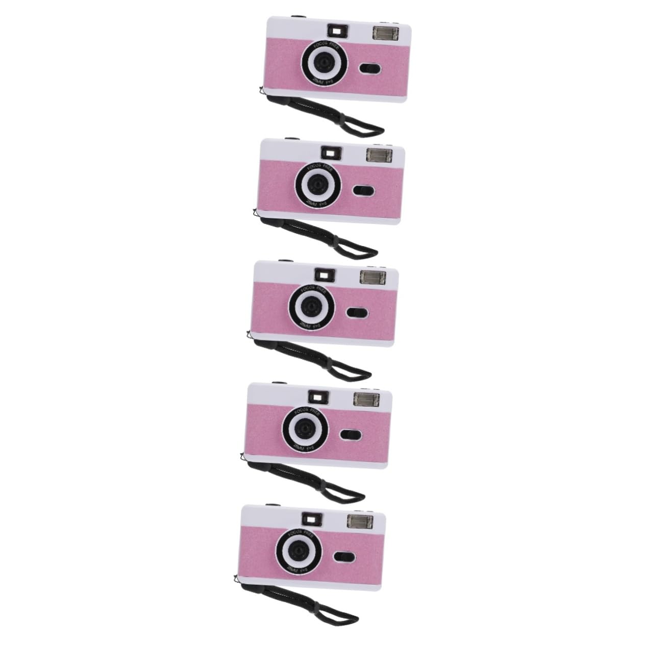 Uonlytech 5-Pack Retro Film Cameras - Mini Vintage Travel Cameras, Reusable Plastic 35mm Film Camera Set for Photography Enthusiasts | Perfect for Travel, Weddings, Parties & Vintage Photo Shooting (Abs White Macaron)