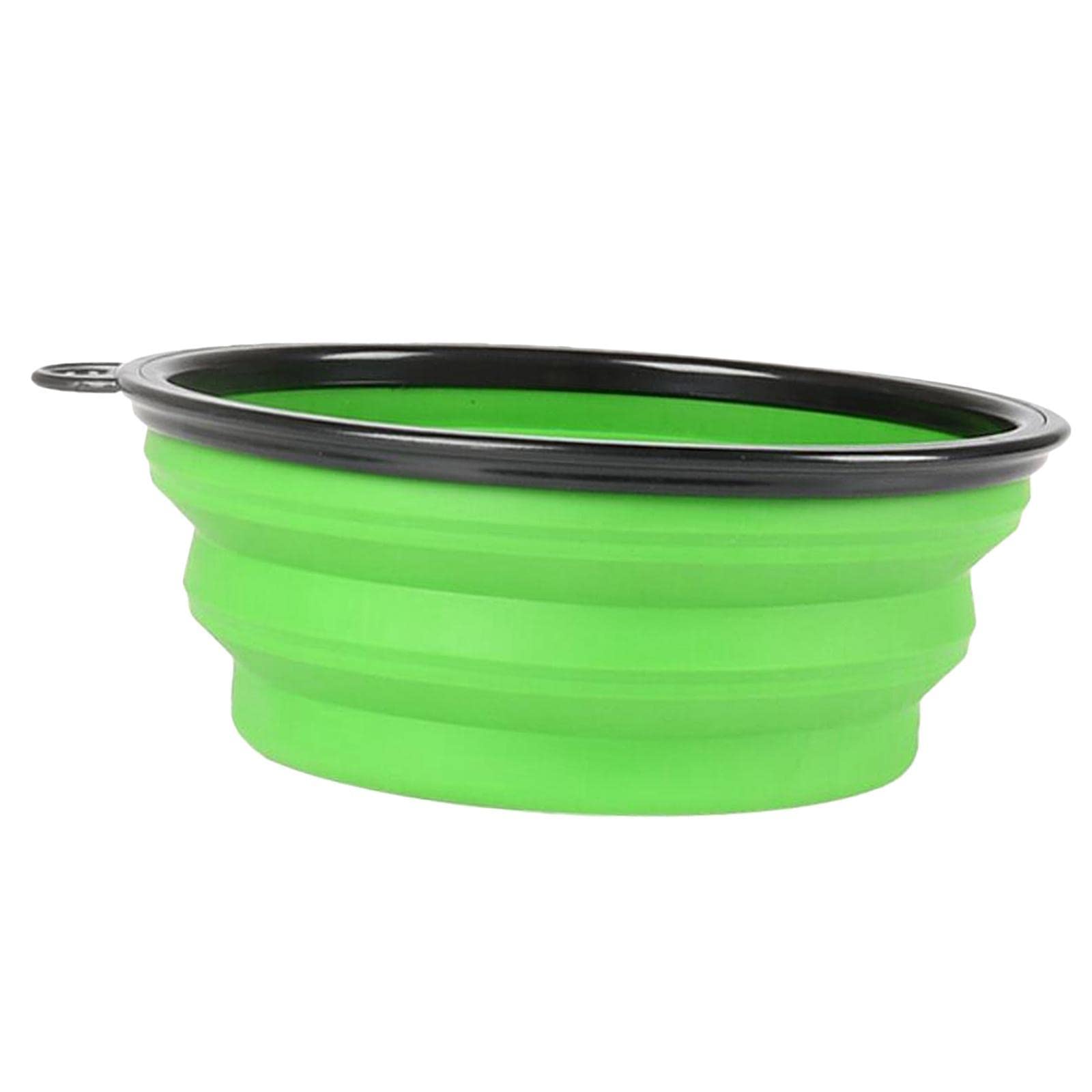 Slow Feeder Dog Bowl - Collapsible Pet Food & Water Dish for Cats & Dogs - Anti-Choking & Bloat Prevention - Perfect for Travel, Camping & Home Use - Green
