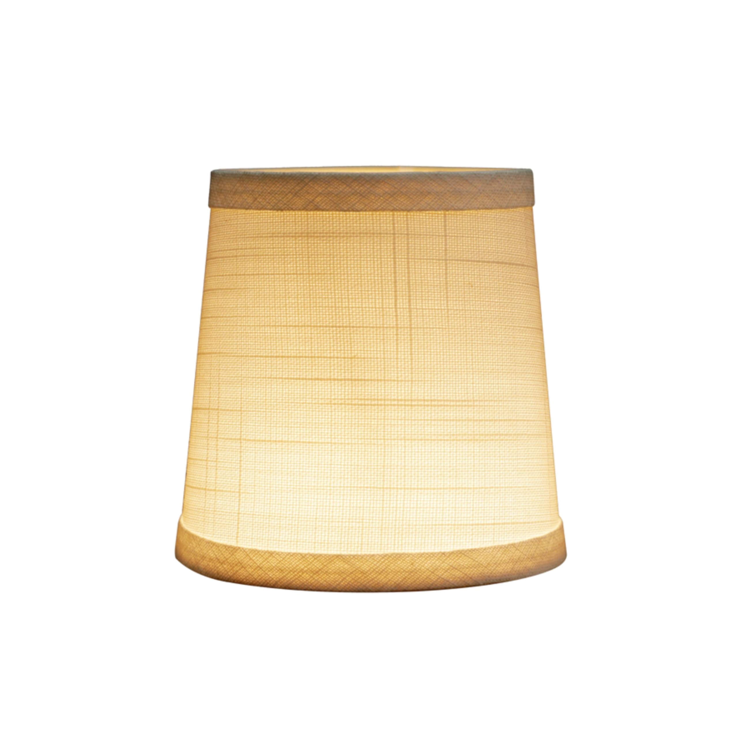 Aspen Creative 32834-2A Small Hardback Empire Shape Chandelier Clip-On Lamp Shade, Off White, 4