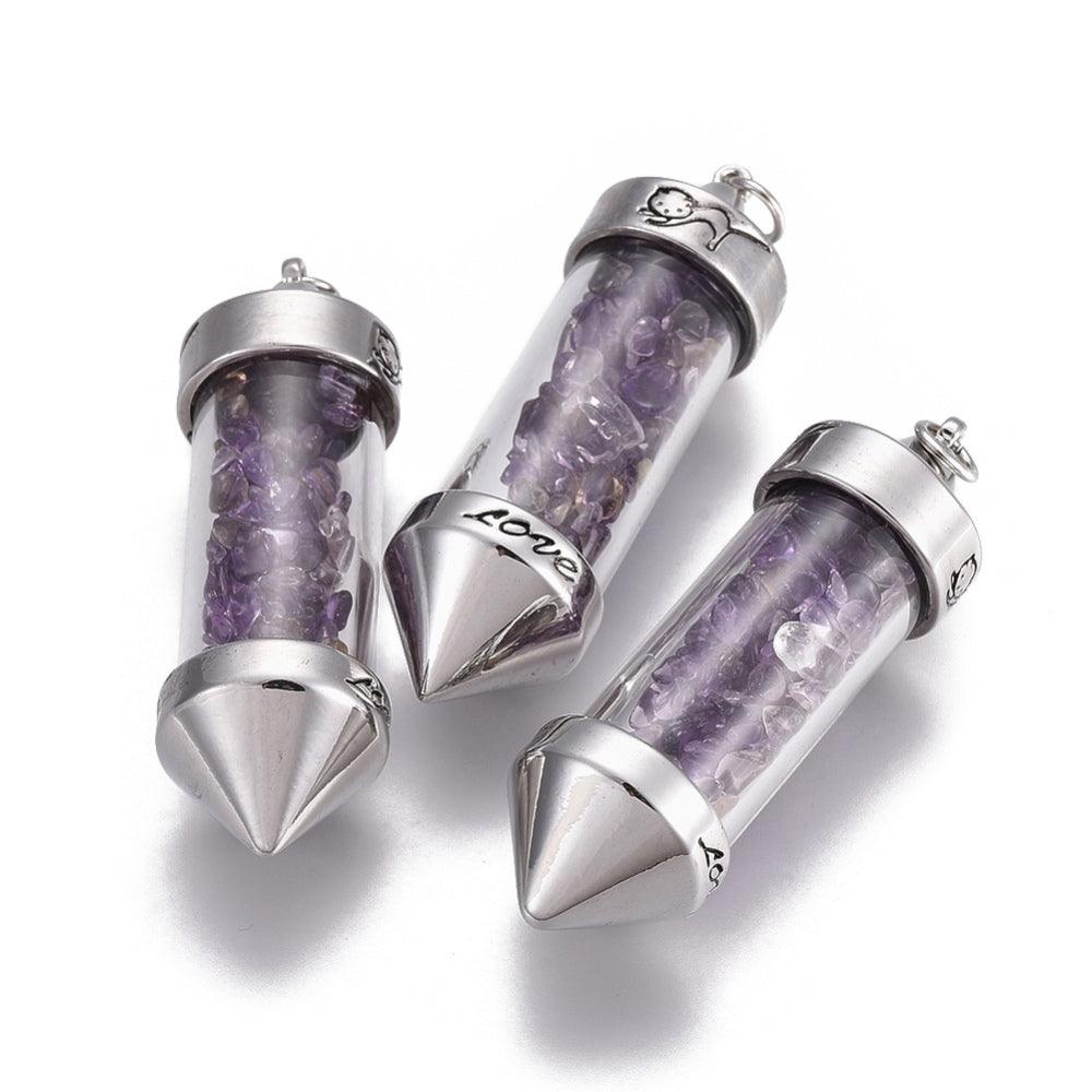 Natural Amethyst Pendulum - Healing Crystal for Dowsing, Divination & Energy Cleansing | Perfect for Meditation, Chakra Balancing & Spiritual Practices